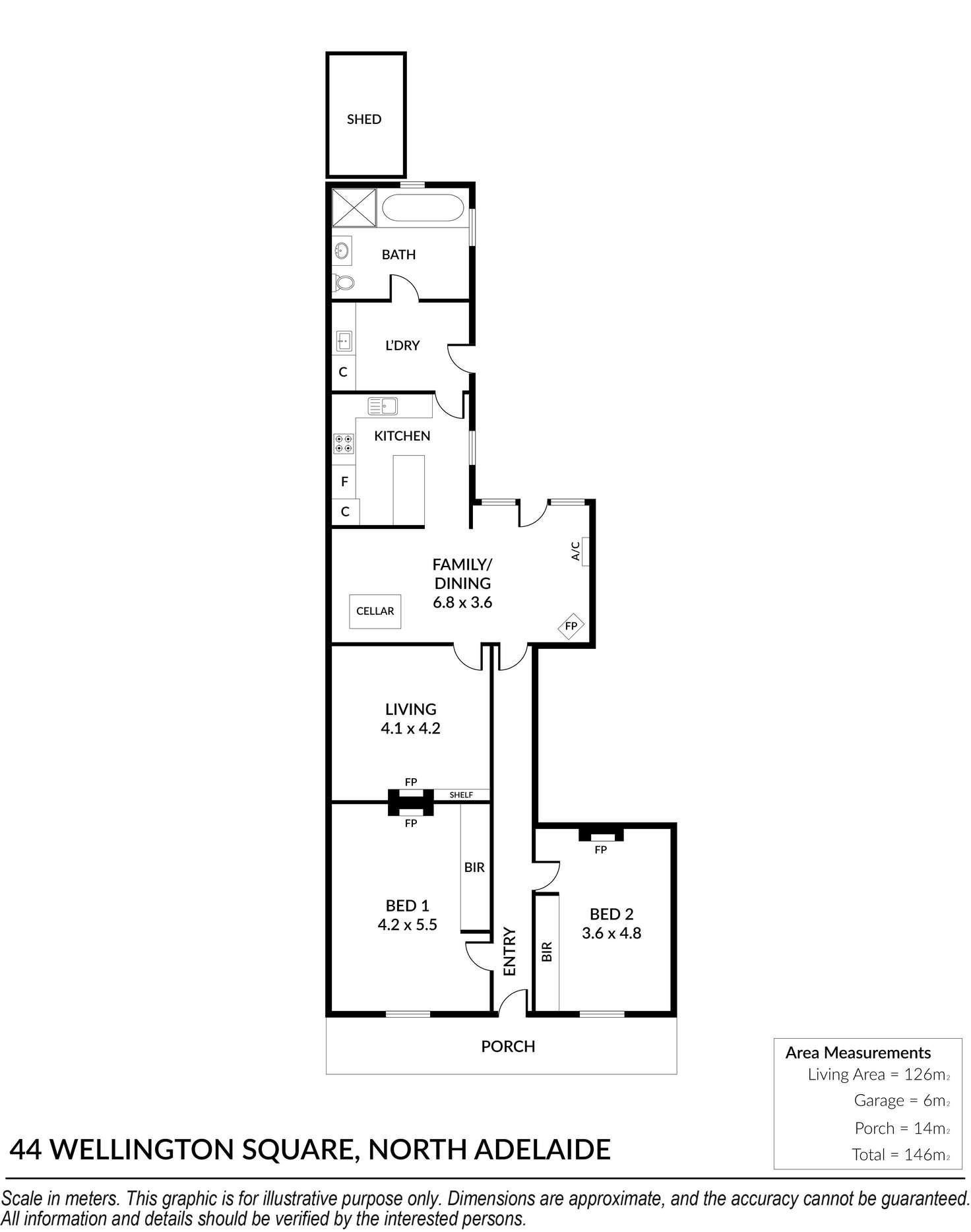 Floorplan of Homely house listing, 44 Wellington Square, North Adelaide SA 5006