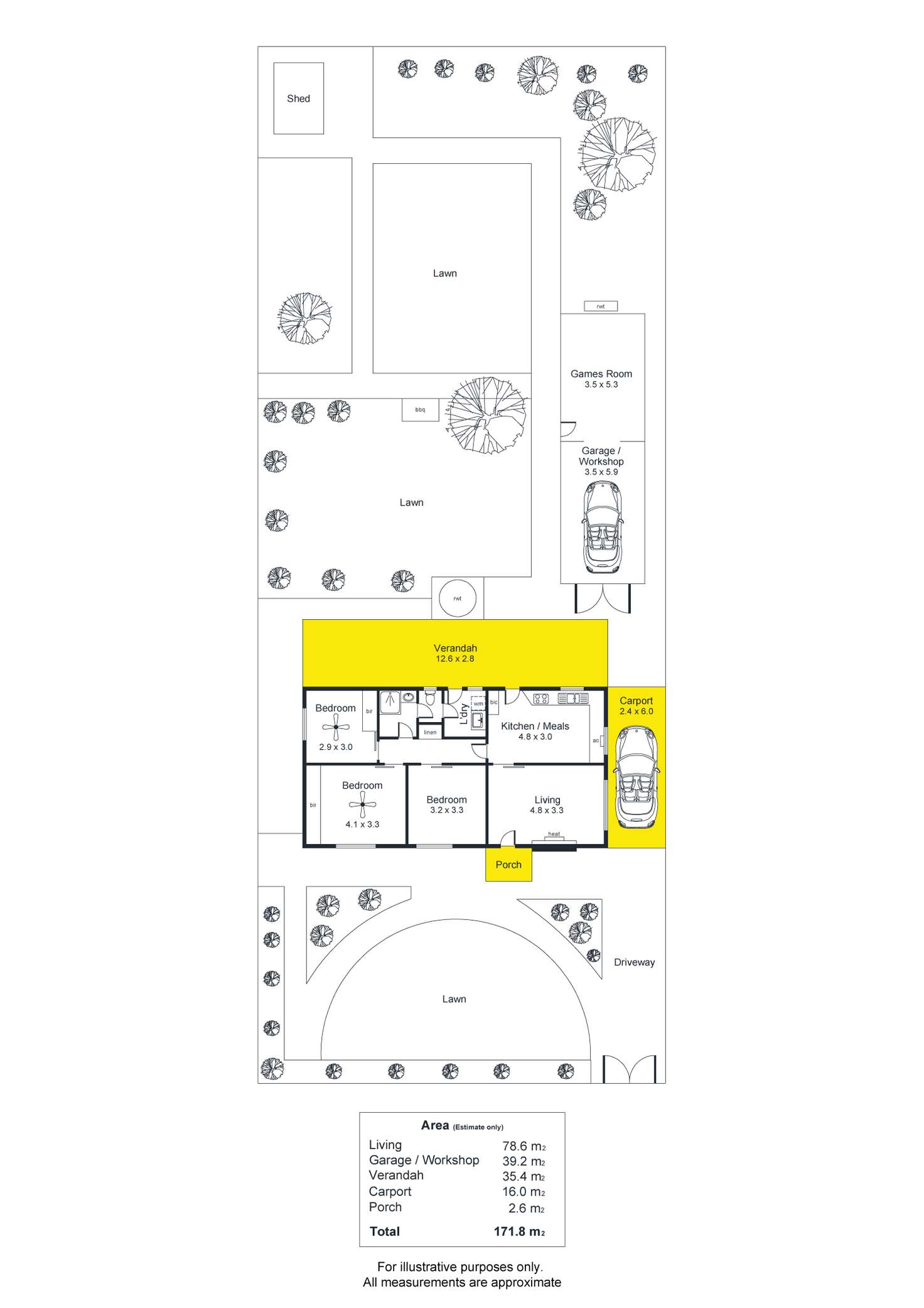 Floorplan of Homely house listing, 84 Penang Avenue, Melrose Park SA 5039