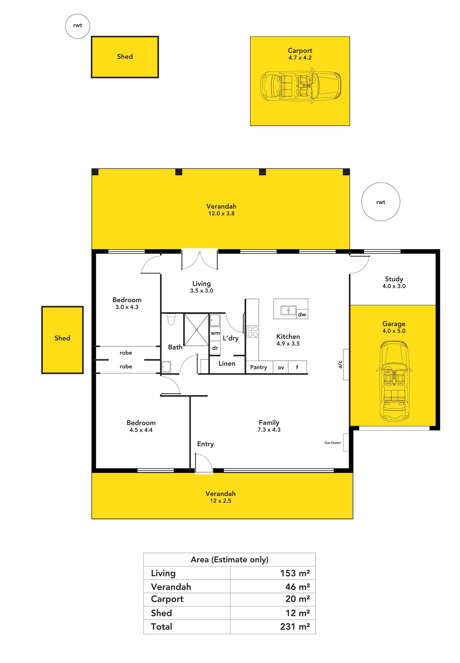 Floorplan of Homely house listing, 21 Windermere Avenue, Clapham SA 5062