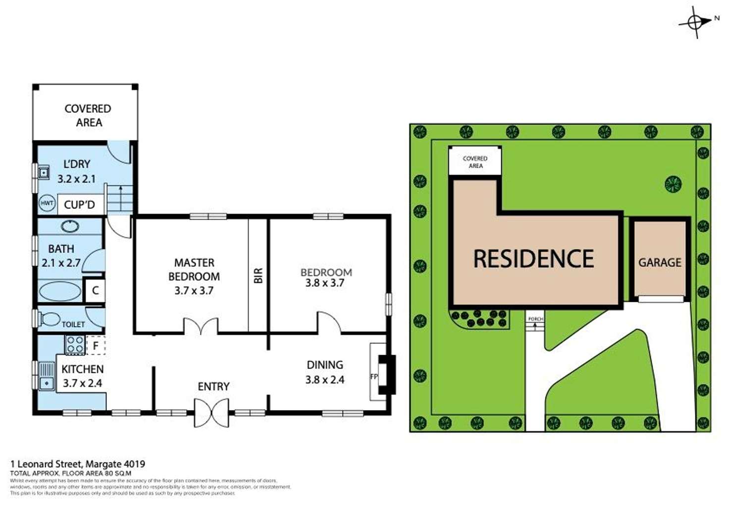 Floorplan of Homely house listing, 1 Leonard Street, Margate QLD 4019