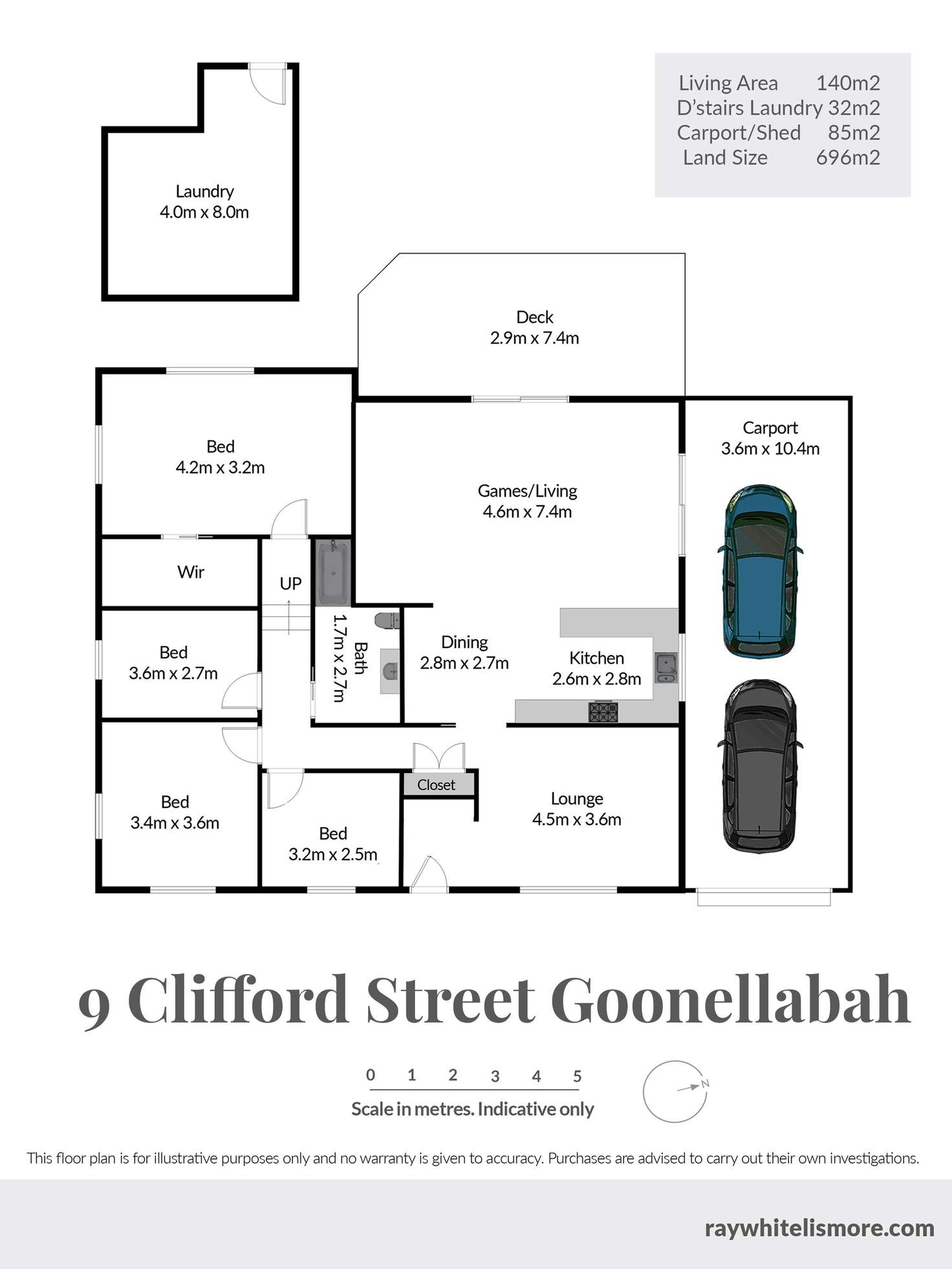Floorplan of Homely house listing, 9 Clifford Street, Goonellabah NSW 2480