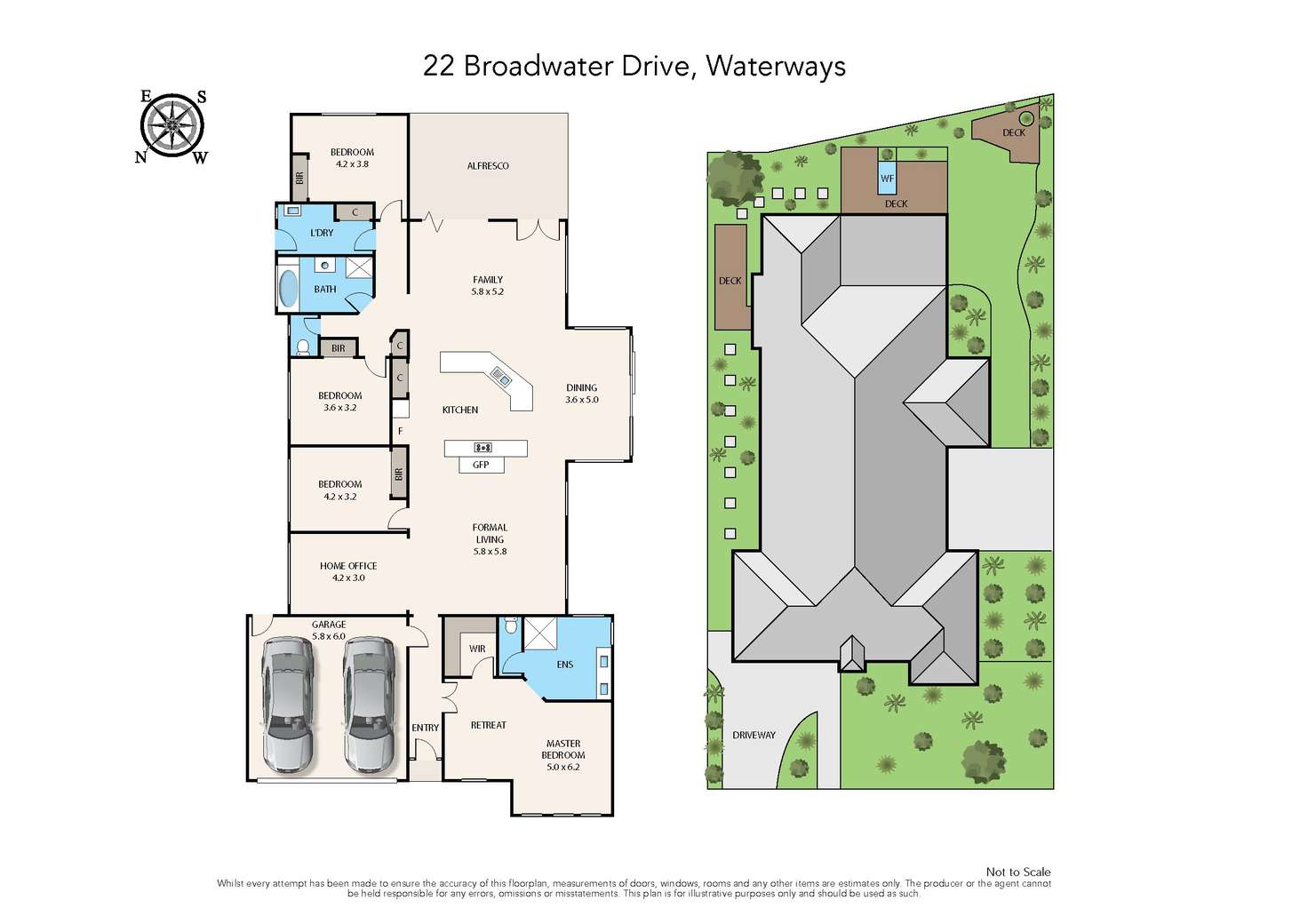 Floorplan of Homely house listing, 22 Broadwater Drive, Waterways VIC 3195