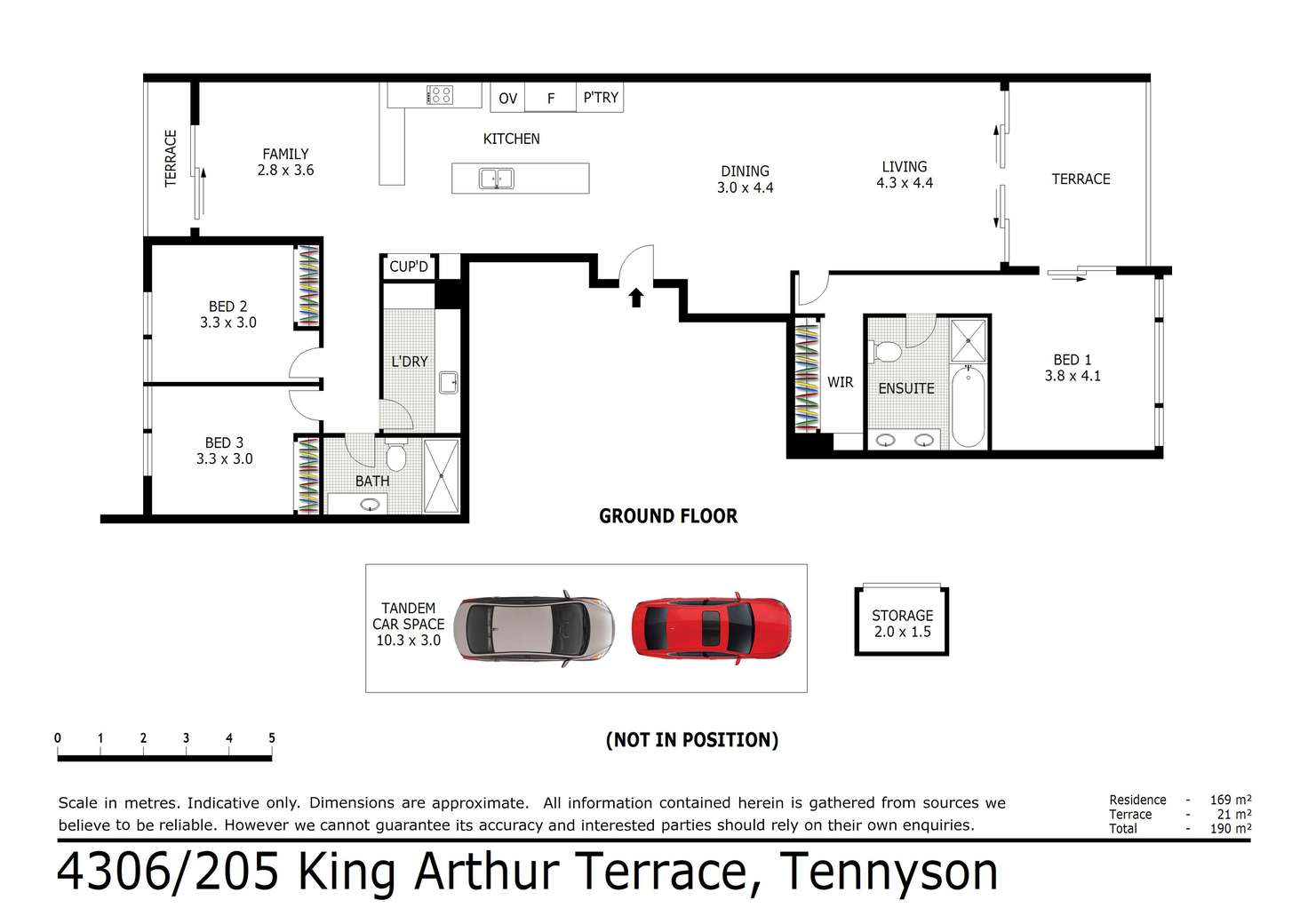 Floorplan of Homely apartment listing, 4306/205 King Arthur Terrace, Tennyson QLD 4105