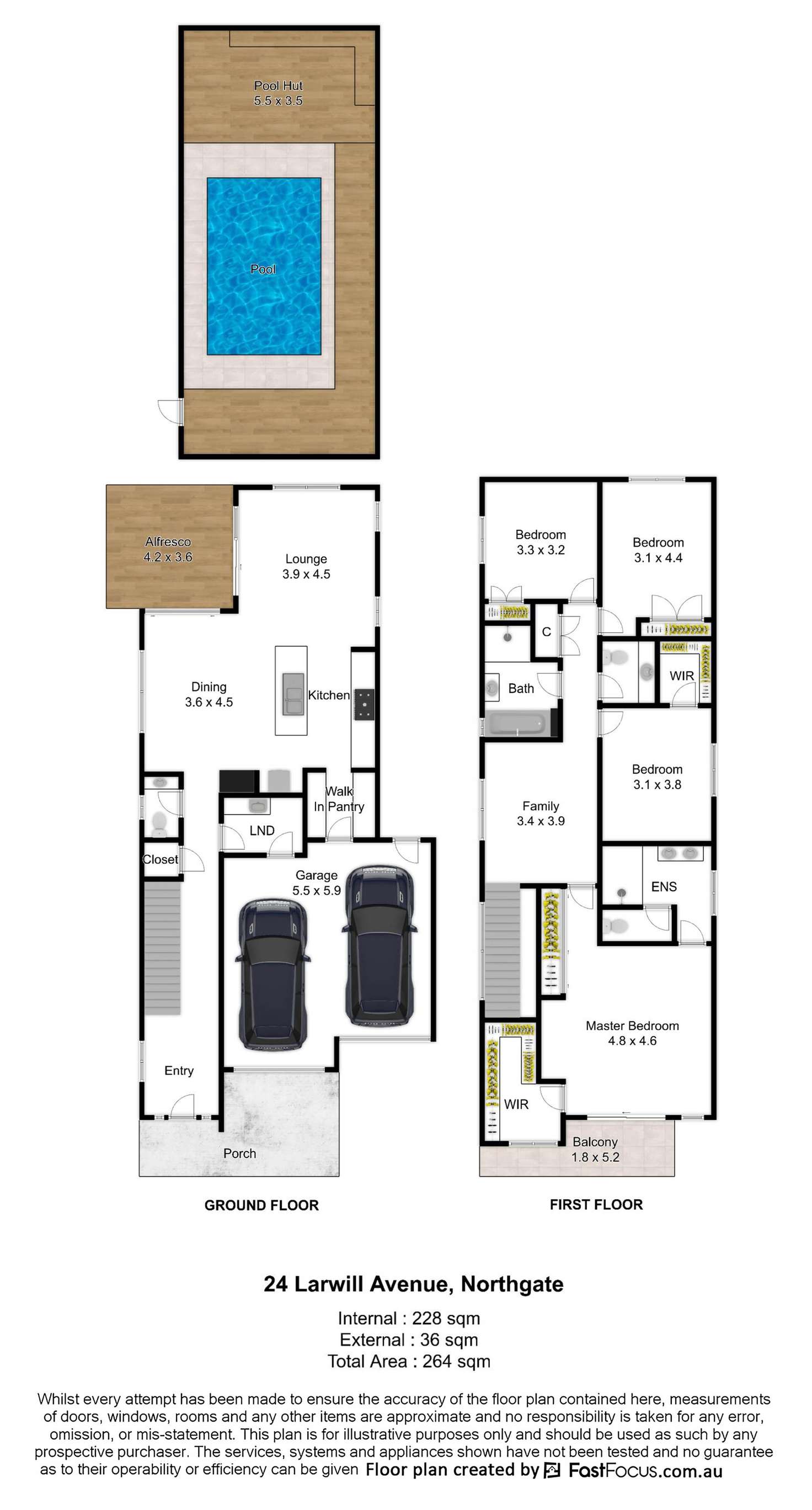 Floorplan of Homely house listing, 24 Larwill Avenue, Northgate QLD 4013