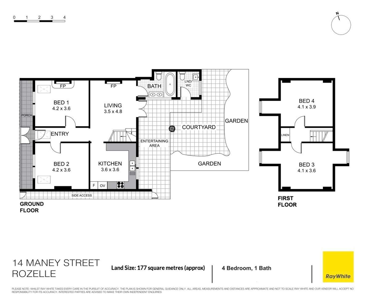 Floorplan of Homely house listing, 14 Maney Street, Rozelle NSW 2039