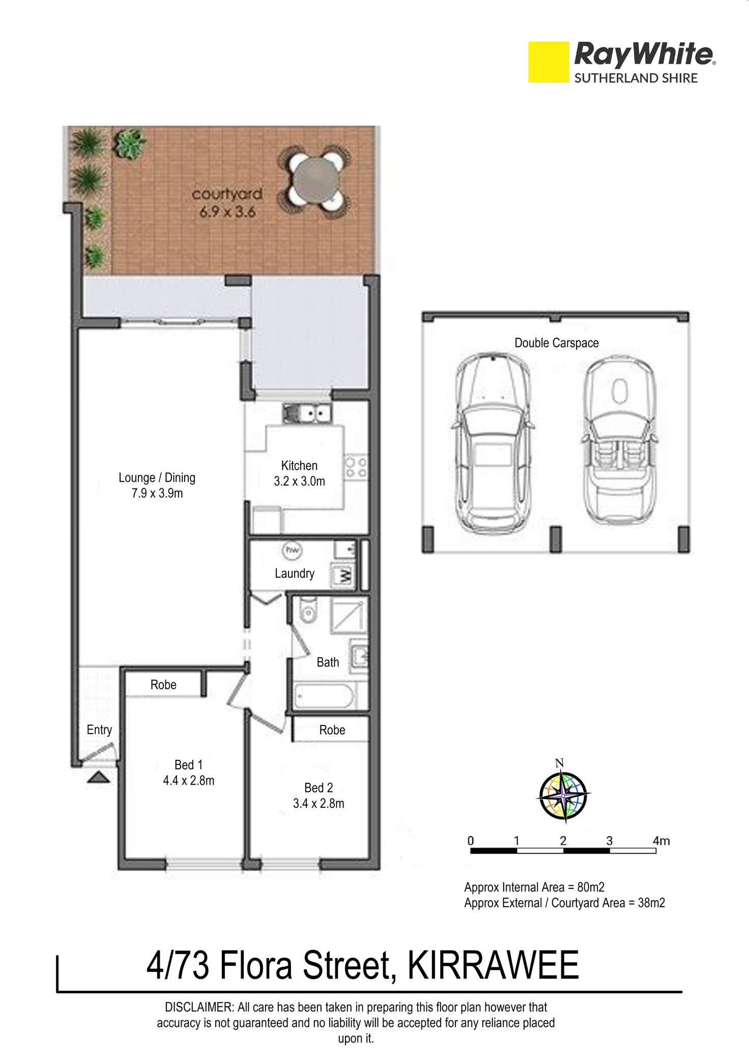 Floorplan of Homely apartment listing, 4/73-75 Flora Street, Kirrawee NSW 2232