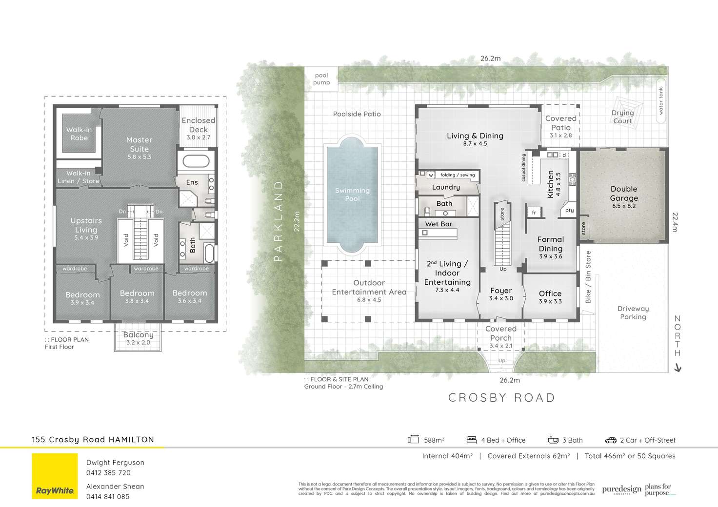 Floorplan of Homely house listing, 155 Crosby Road, Hamilton QLD 4007