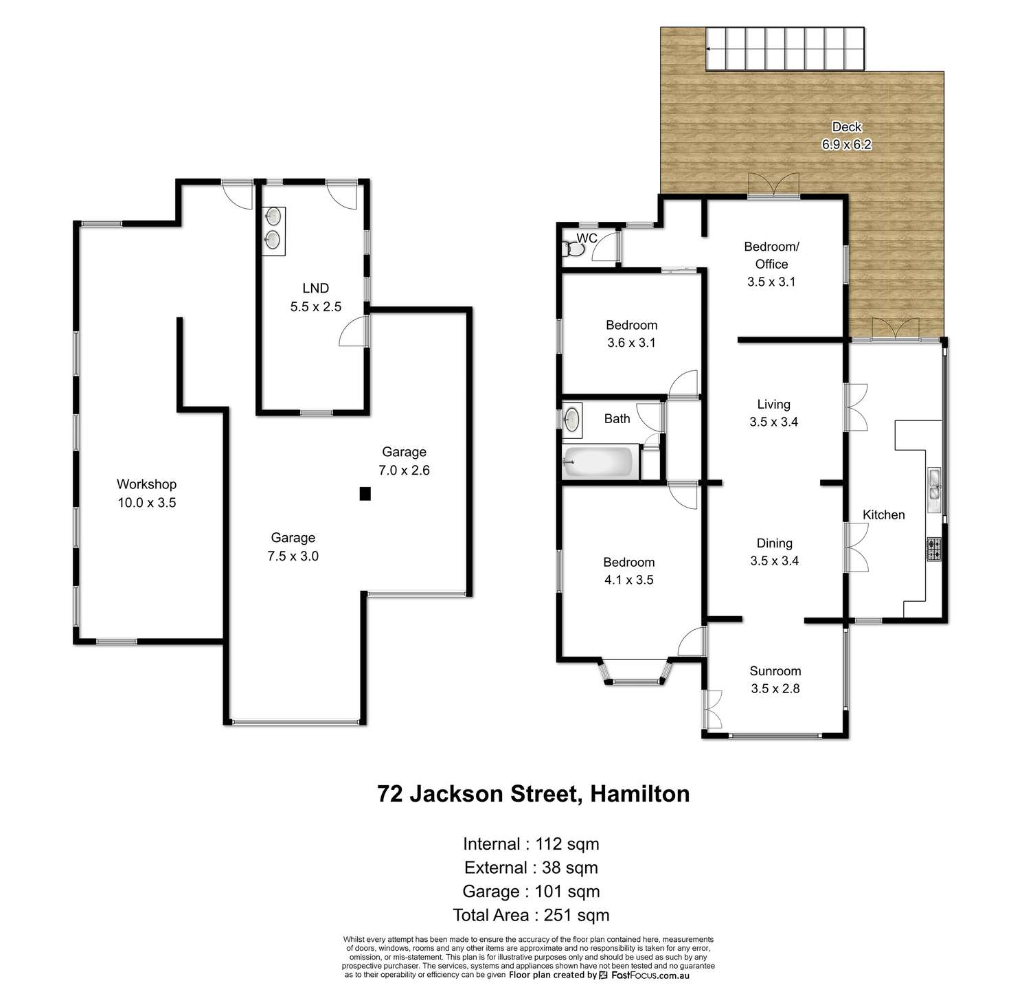 Floorplan of Homely house listing, 72 Jackson Street, Hamilton QLD 4007