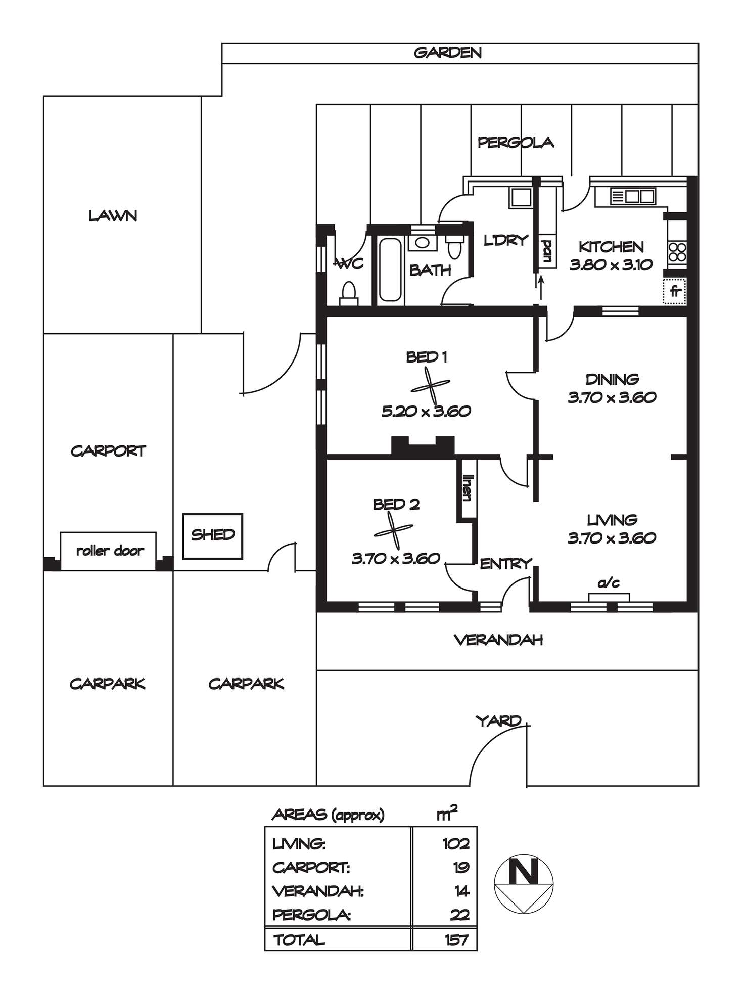 Floorplan of Homely house listing, 15 Abbotsbury Place, Evandale SA 5069