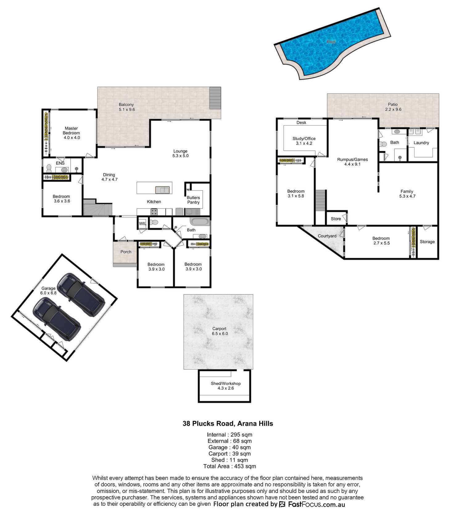Floorplan of Homely house listing, 38 Plucks Road, Arana Hills QLD 4054
