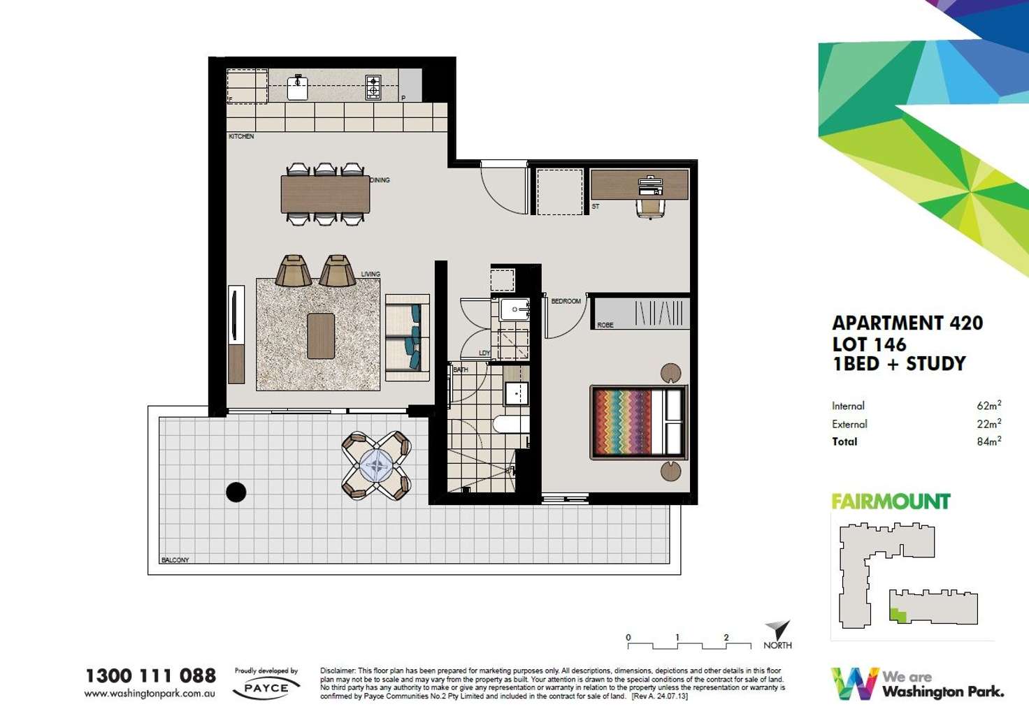 Floorplan of Homely apartment listing, 420/1 Vermont Crescent, Riverwood NSW 2210