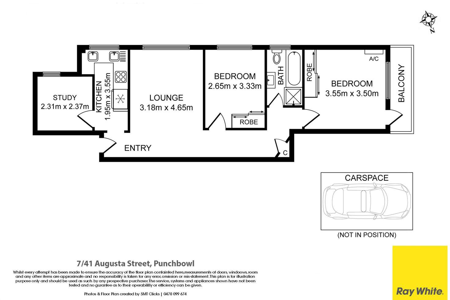 Floorplan of Homely unit listing, 7/41 Augusta Street, Punchbowl NSW 2196