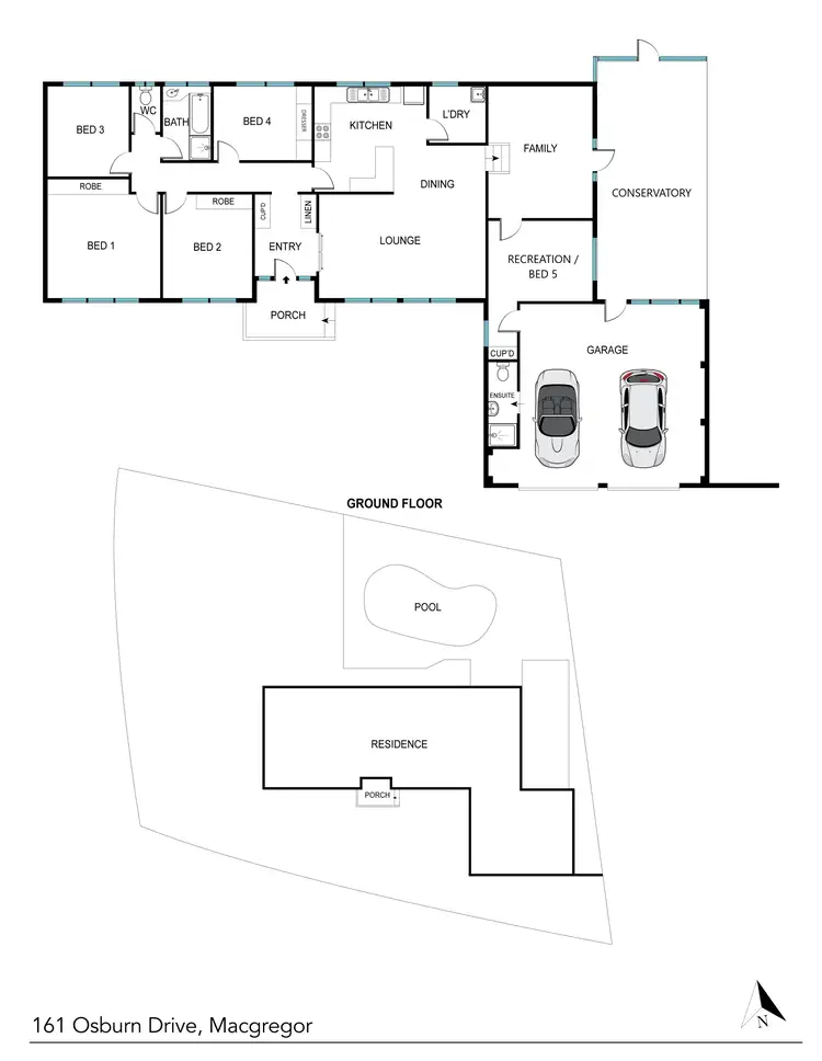 Floorplan of Homely house listing, 161 Osburn Drive, Macgregor ACT 2615