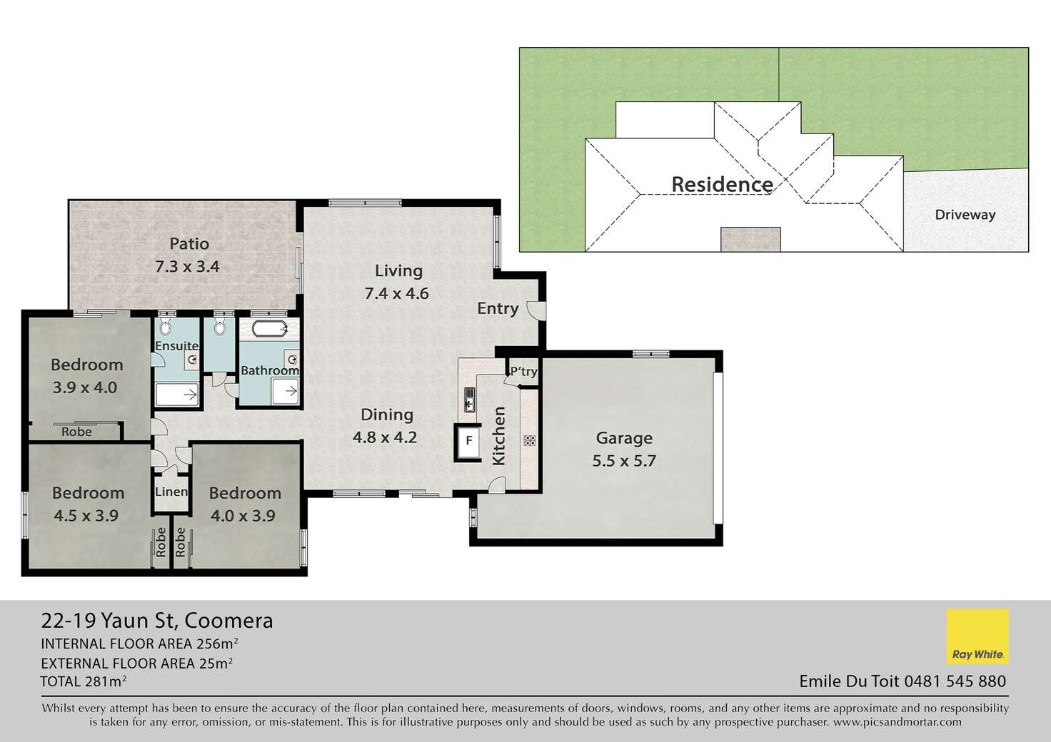 Floorplan of Homely townhouse listing, 22/19 Yaun Street, Coomera QLD 4209