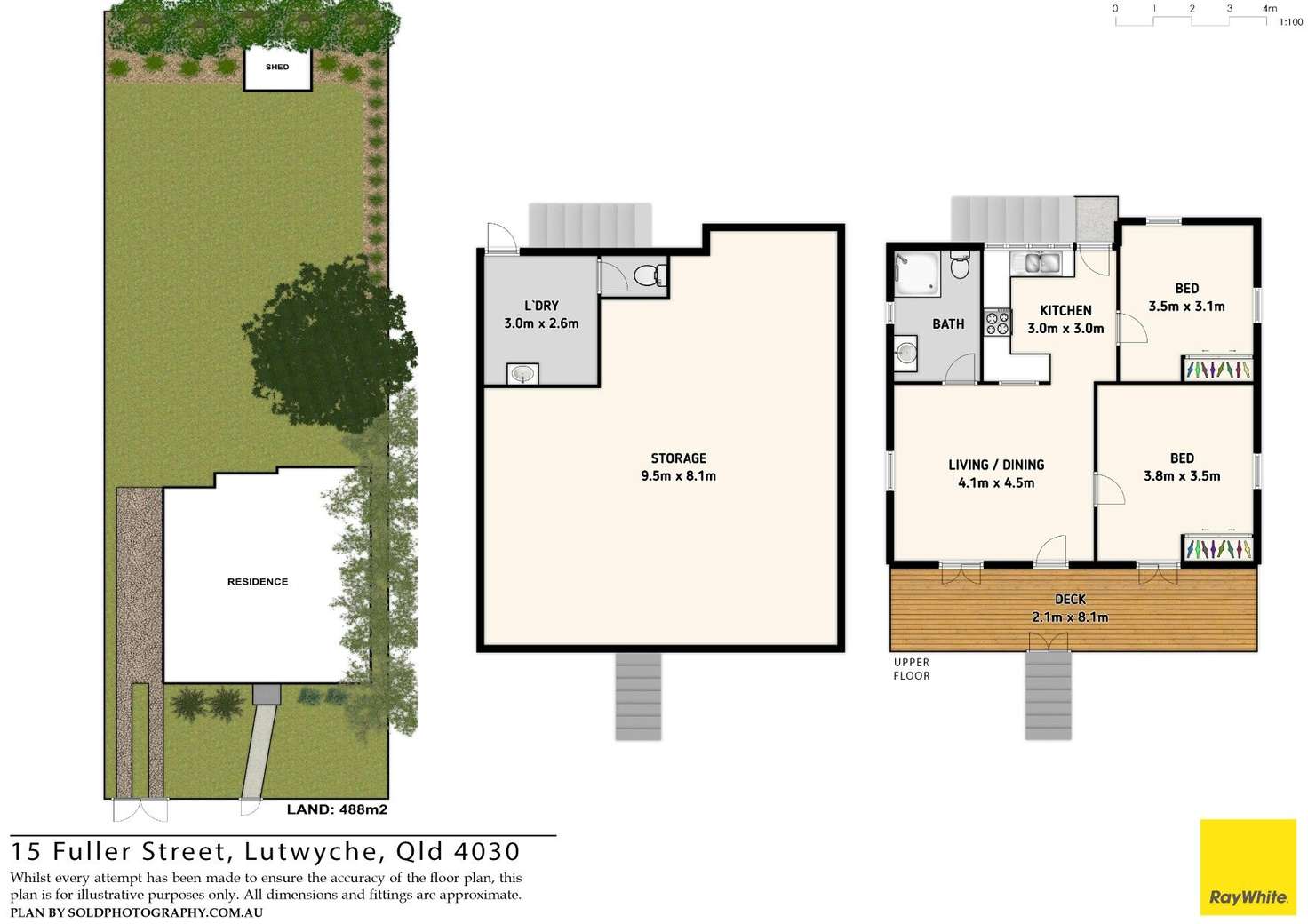 Floorplan of Homely house listing, 15 Fuller Street, Lutwyche QLD 4030