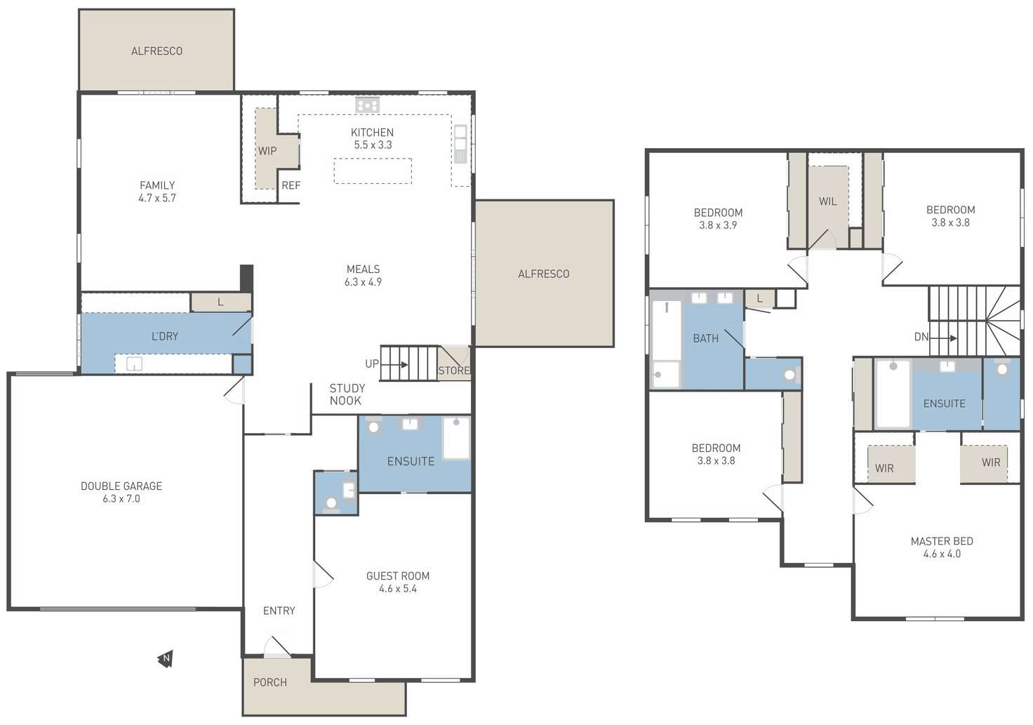 Floorplan of Homely house listing, 5 Bowery Court, Werribee VIC 3030