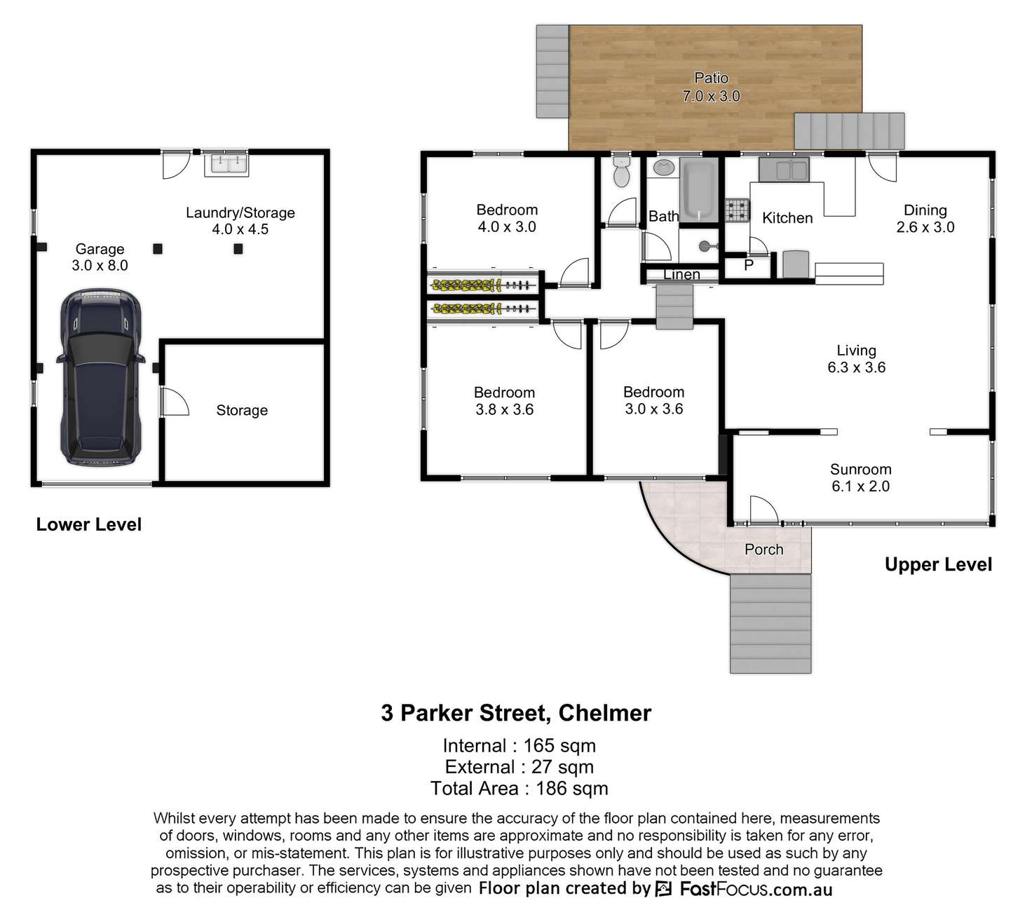 Floorplan of Homely house listing, 3 Parker Street, Chelmer QLD 4068