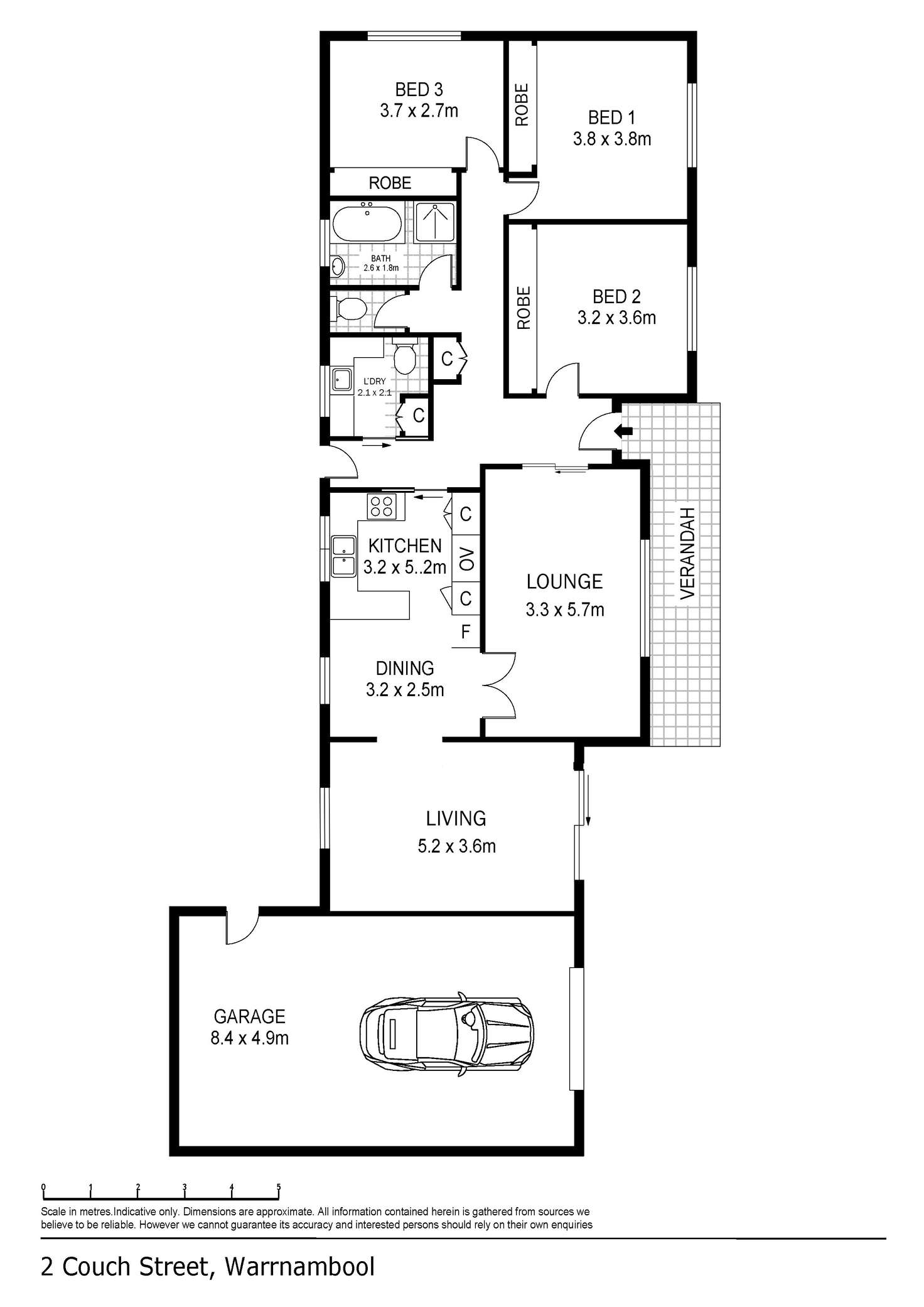Floorplan of Homely house listing, 2 Couch Street, Warrnambool VIC 3280