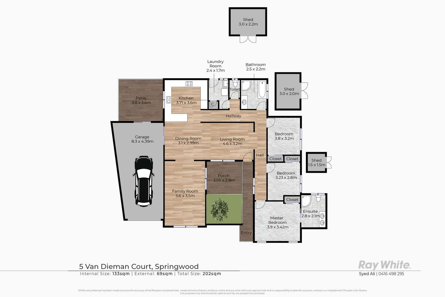 Floorplan of Homely house listing, 5 Van Dieman Crescent, Springwood QLD 4127