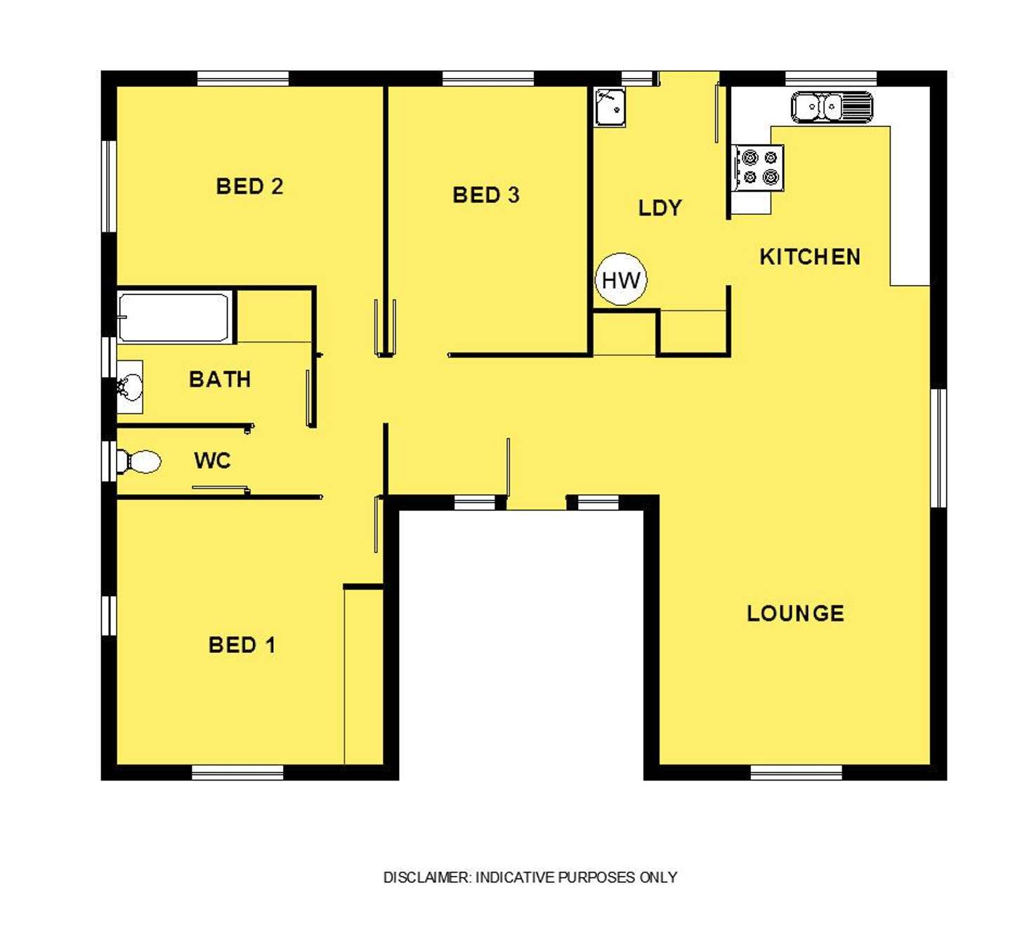 Floorplan of Homely house listing, 48 Sandpiper Street, Inala QLD 4077