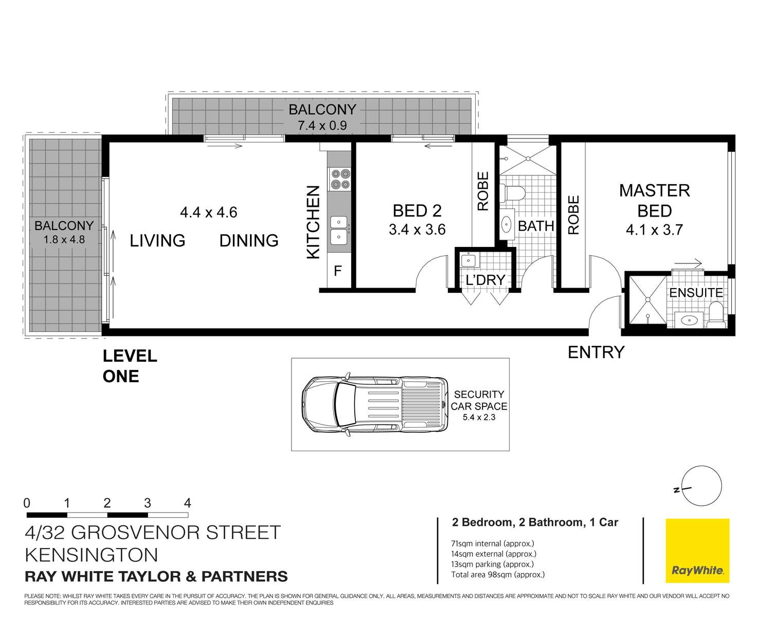 Floorplan of Homely apartment listing, 4/32 Grosvenor Street, Kensington NSW 2033