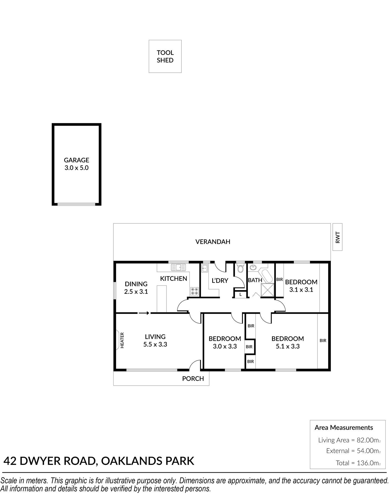 Floorplan of Homely house listing, 42 Dwyer Road, Oaklands Park SA 5046