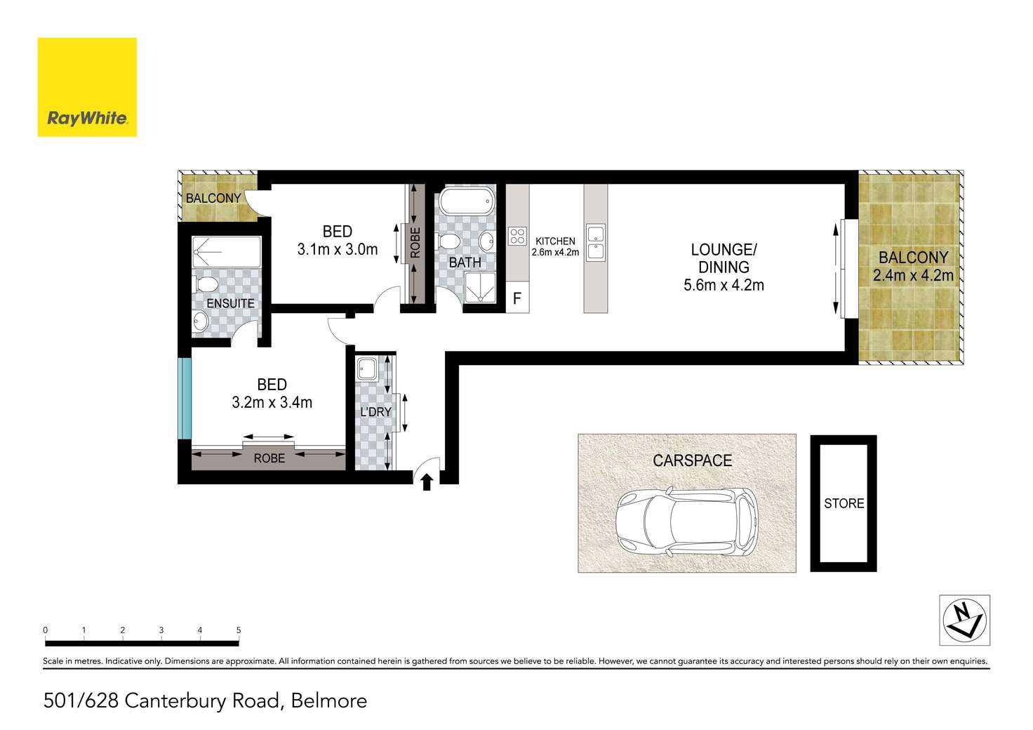 Floorplan of Homely apartment listing, 501/628 Canterbury Road, Belmore NSW 2192