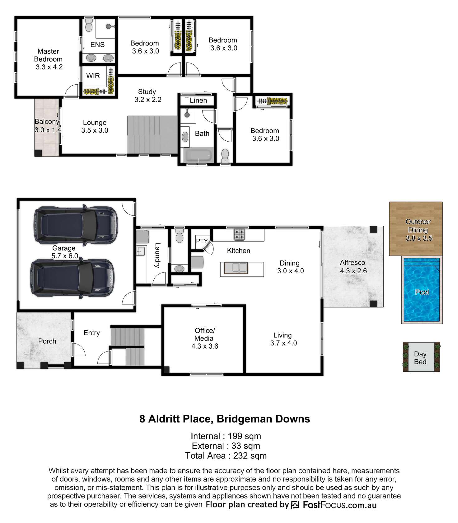 Floorplan of Homely house listing, 8 Aldritt Place, Bridgeman Downs QLD 4035