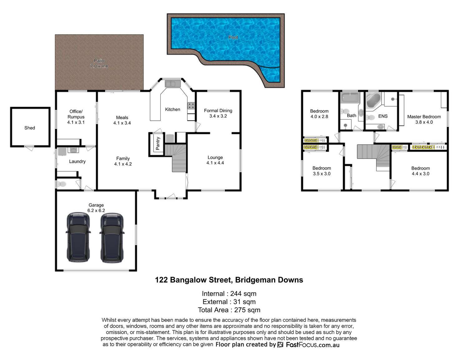 Floorplan of Homely house listing, 122 Bangalow Street, Bridgeman Downs QLD 4035