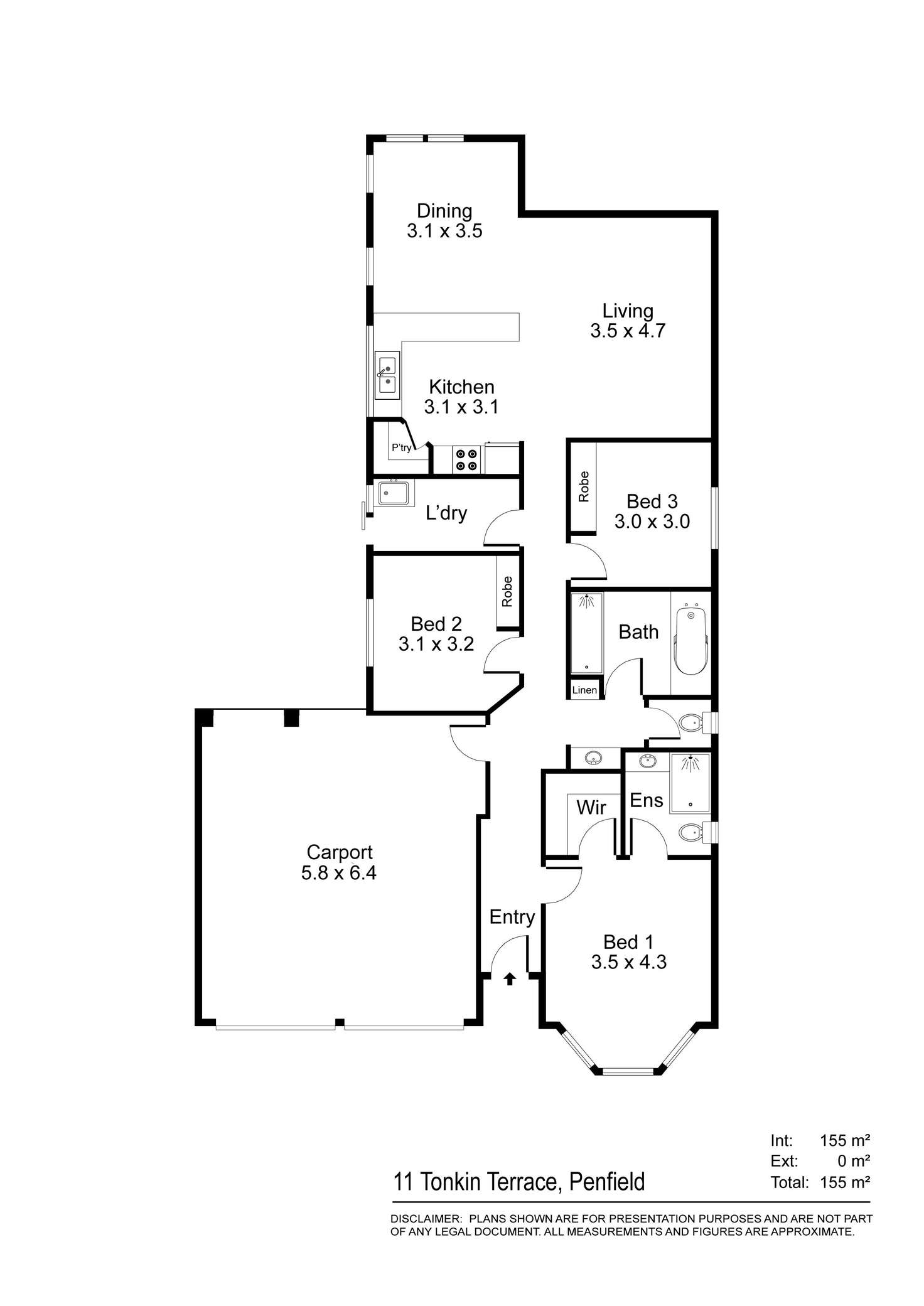 Floorplan of Homely house listing, 11 Tonkin Terrace, Penfield SA 5121