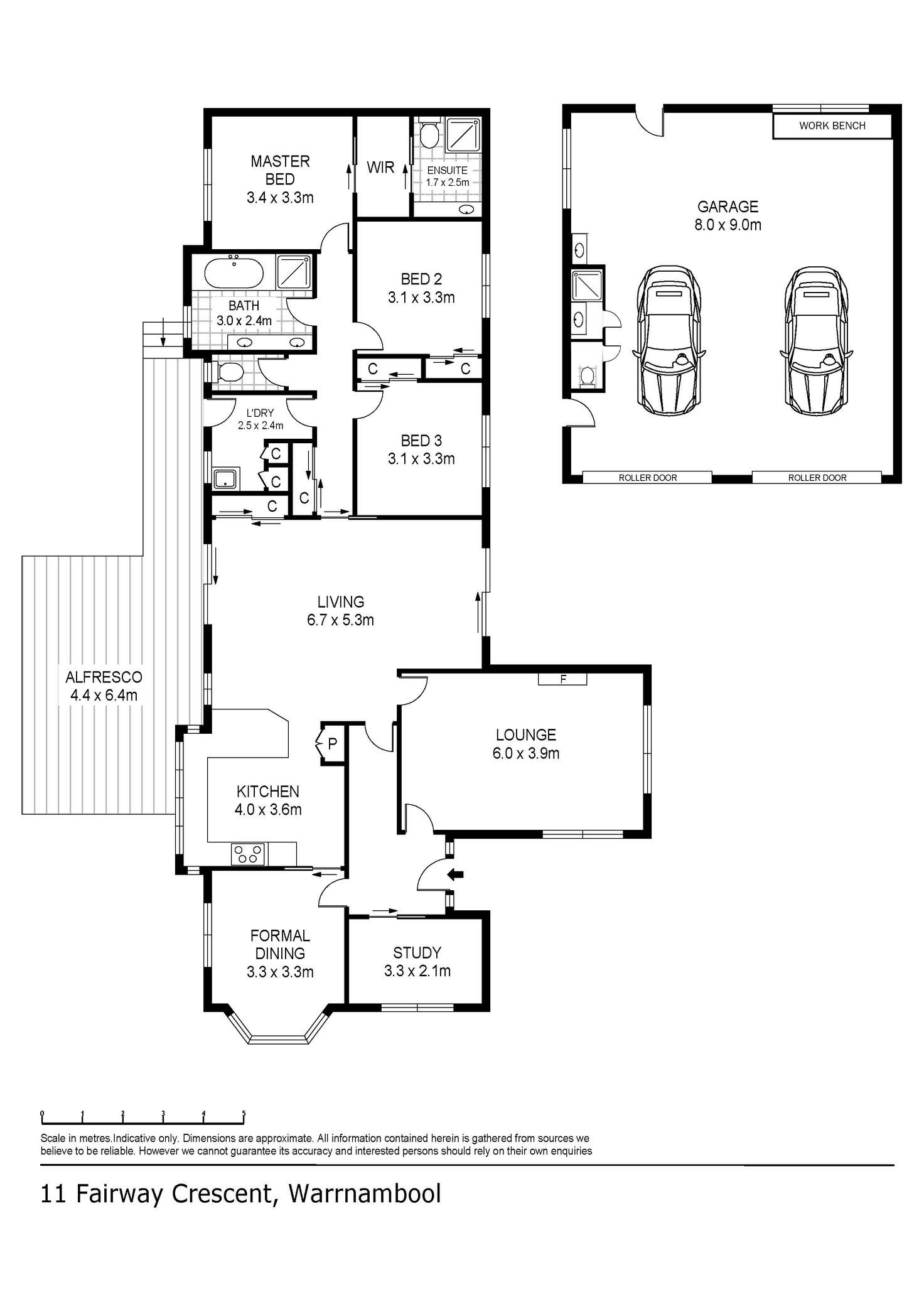 Floorplan of Homely house listing, 11 Fairway Crescent, Warrnambool VIC 3280