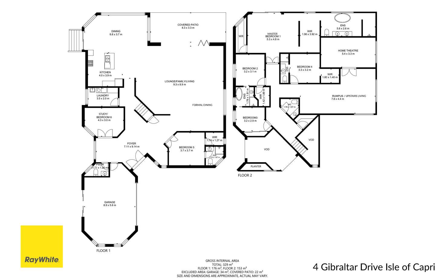 Floorplan of Homely house listing, 4 Gibraltar Drive, Isle Of Capri QLD 4217