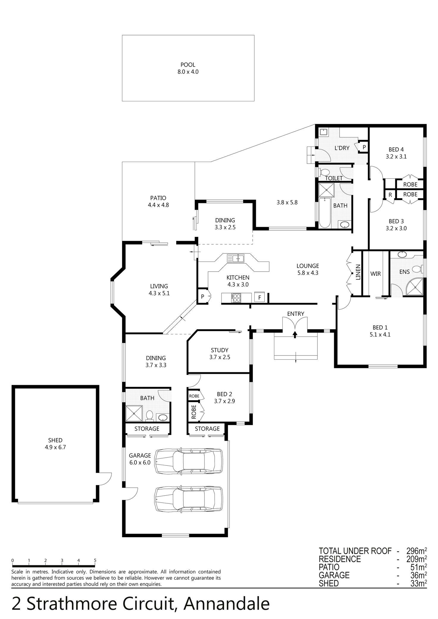 Floorplan of Homely house listing, 2 Strathmore Court, Annandale QLD 4814