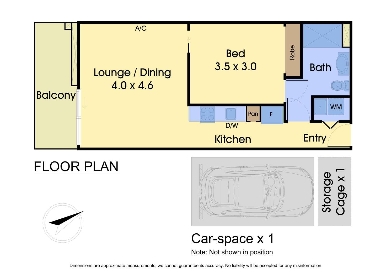Floorplan of Homely apartment listing, 215/35 Princeton Terrace, Bundoora VIC 3083