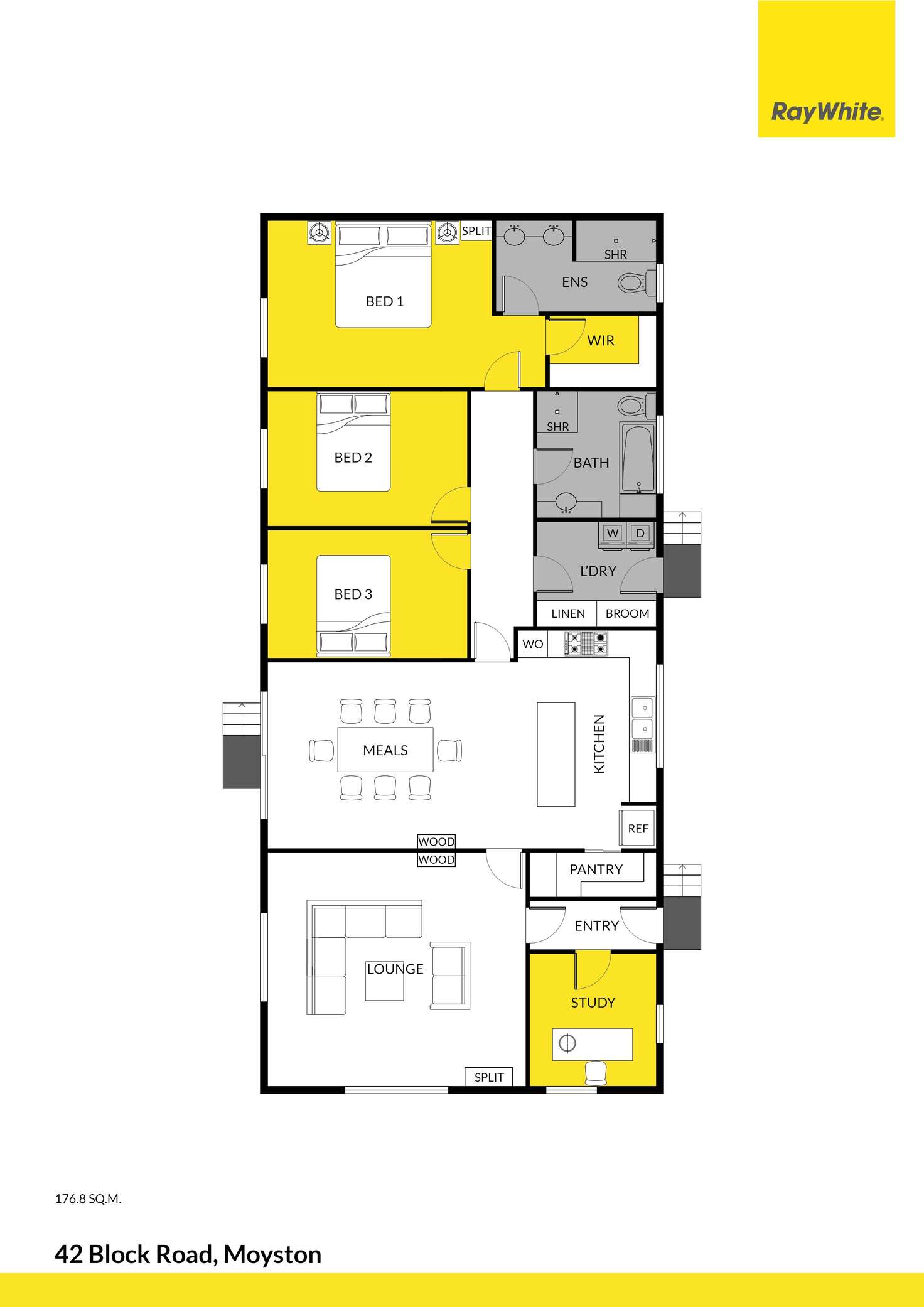 Floorplan of Homely house listing, 42 Block Road, Moyston VIC 3377