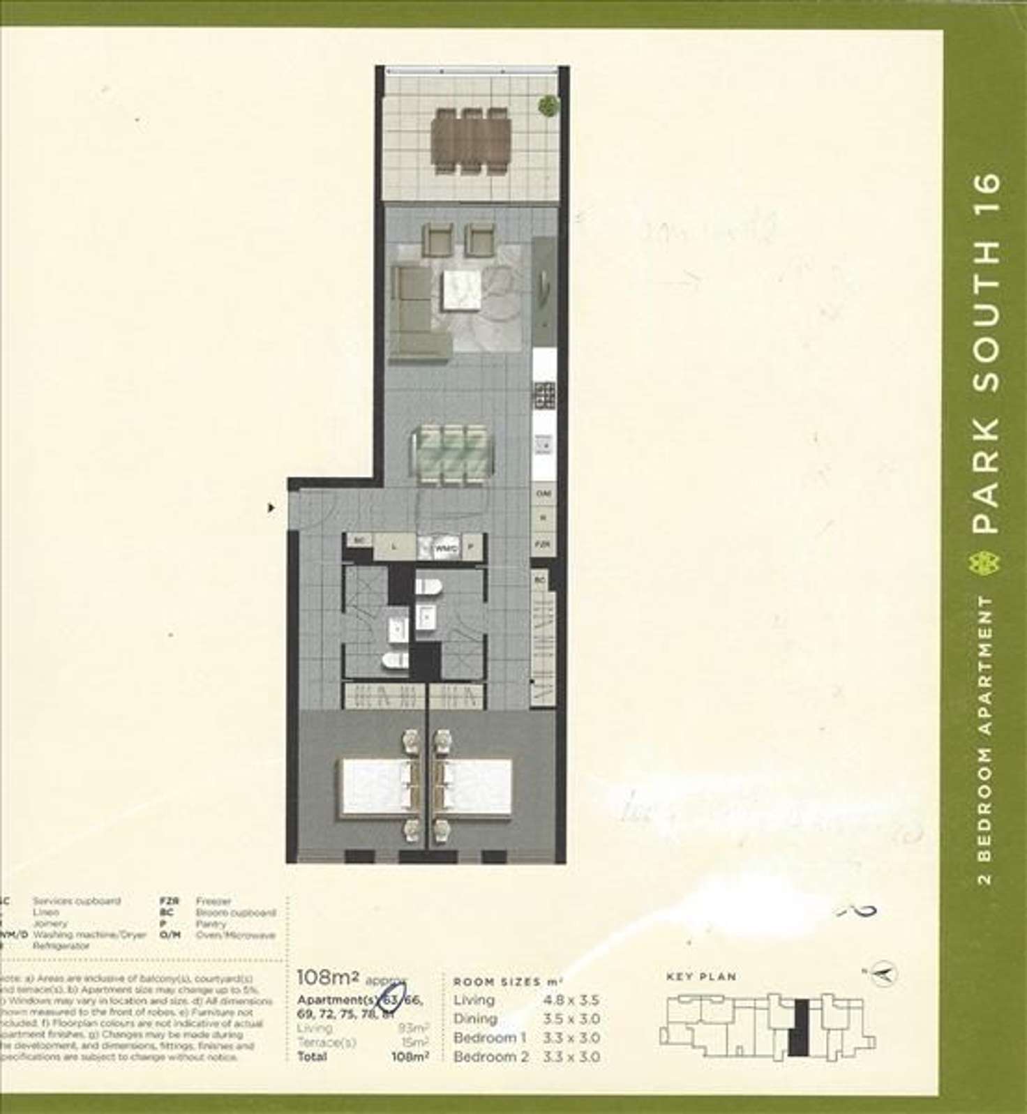 Floorplan of Homely apartment listing, 94/27 Cunningham Street, Newstead QLD 4006