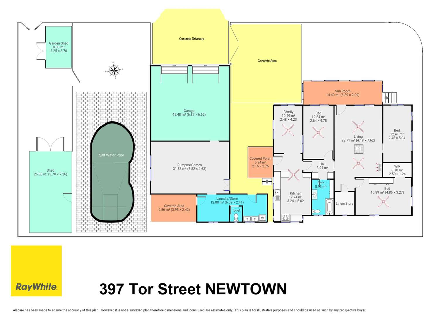 Floorplan of Homely house listing, 397 Tor Street, Newtown QLD 4350