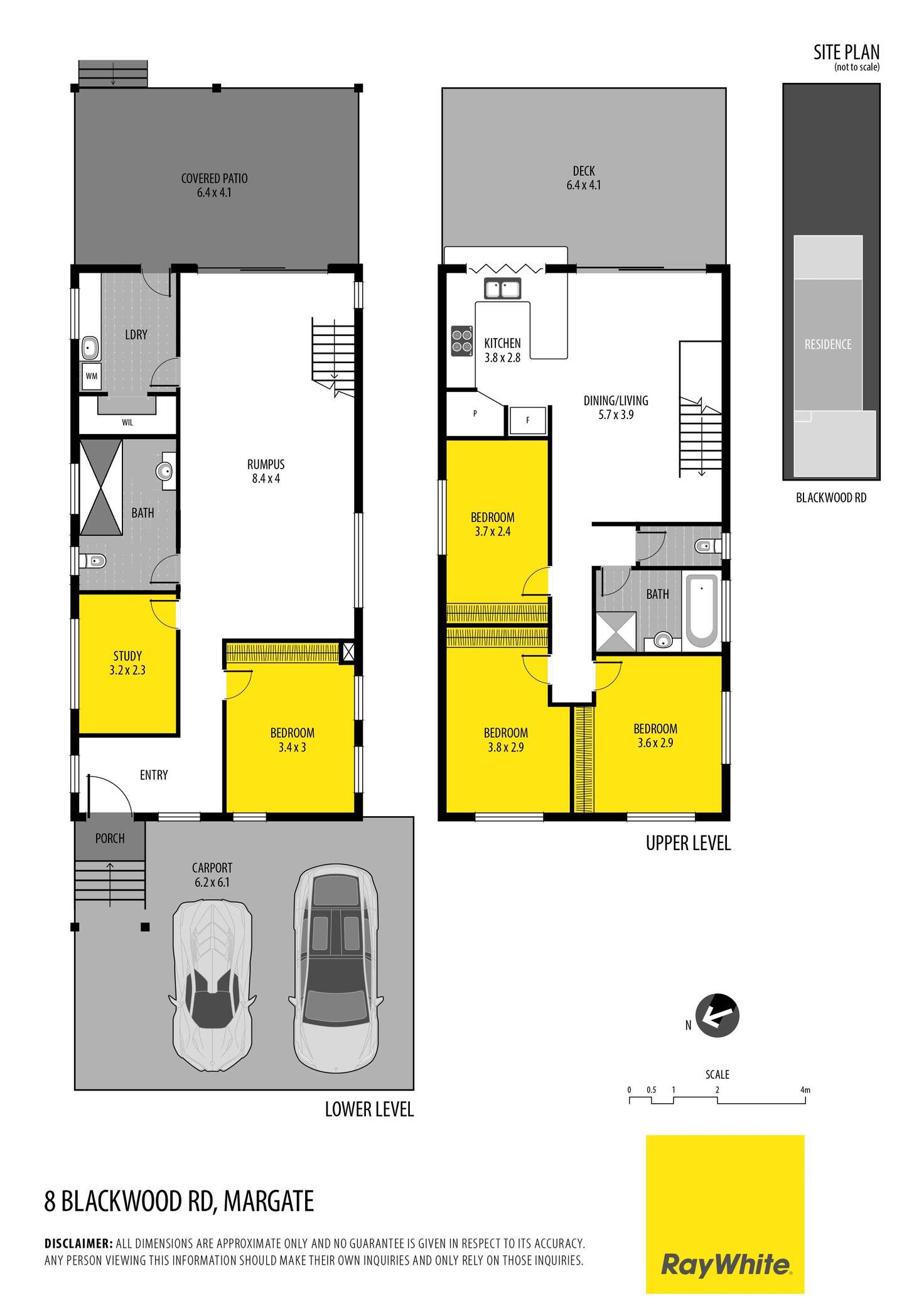 Floorplan of Homely house listing, 8 Blackwood Road, Margate QLD 4019
