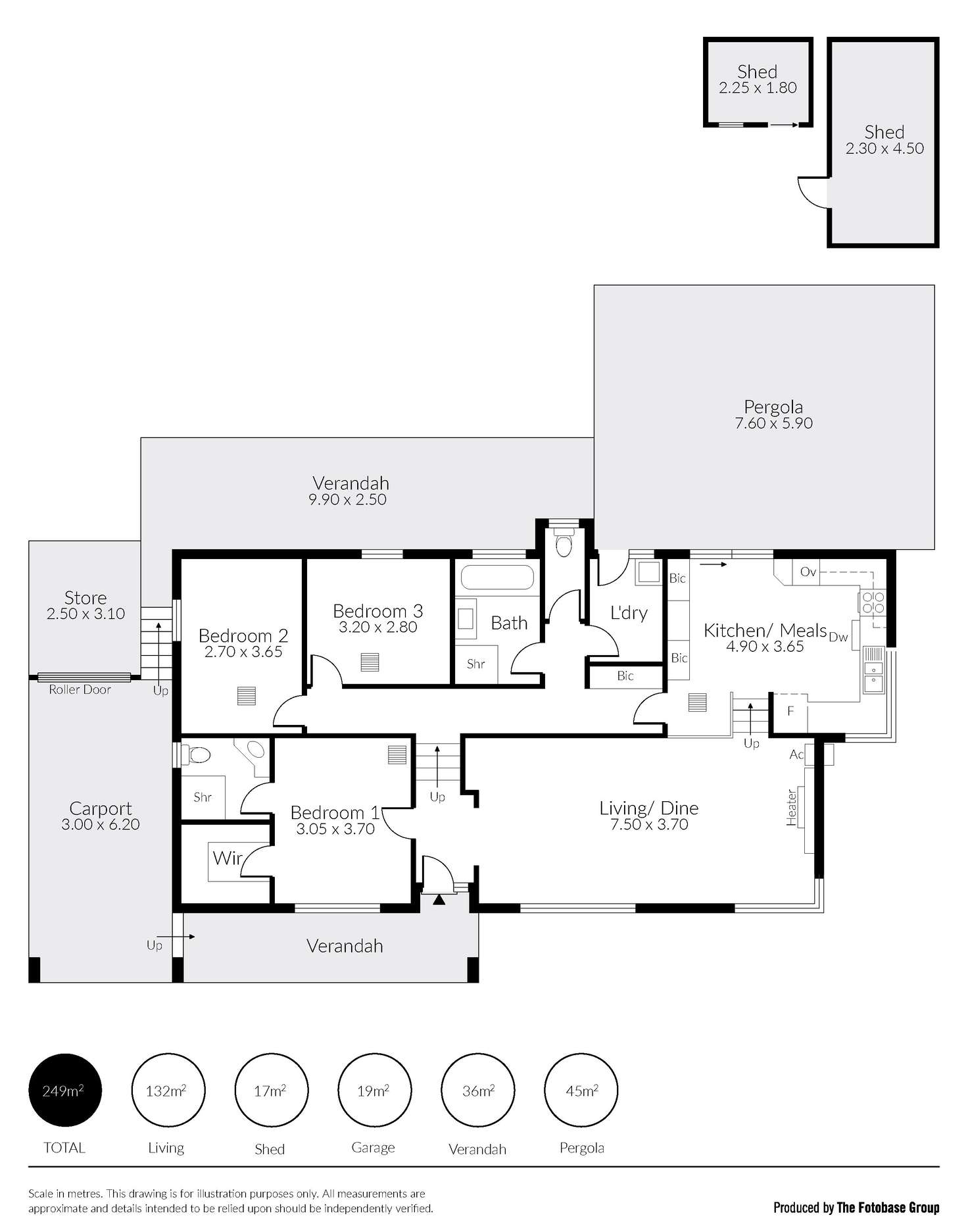 Floorplan of Homely house listing, 12 Elm Road, Campbelltown SA 5074
