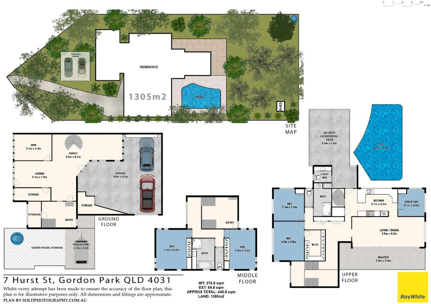 Floorplan of Homely house listing, 7 Hurst Street, Gordon Park QLD 4031