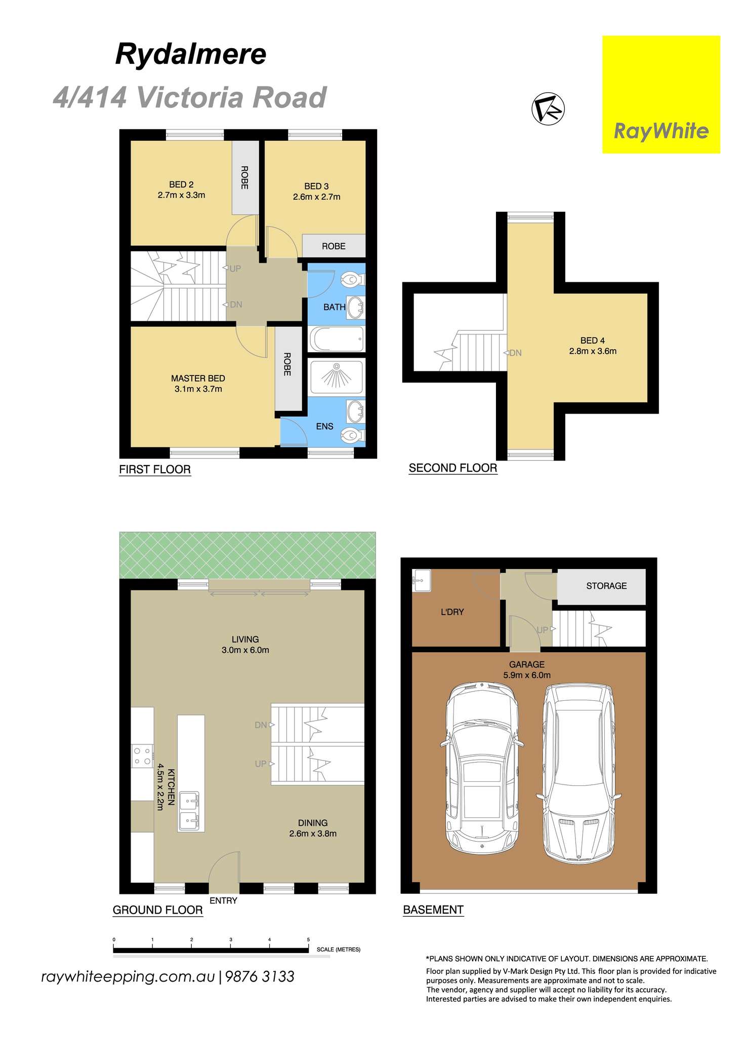 Floorplan of Homely townhouse listing, 4/414-420 Victoria Road, Rydalmere NSW 2116