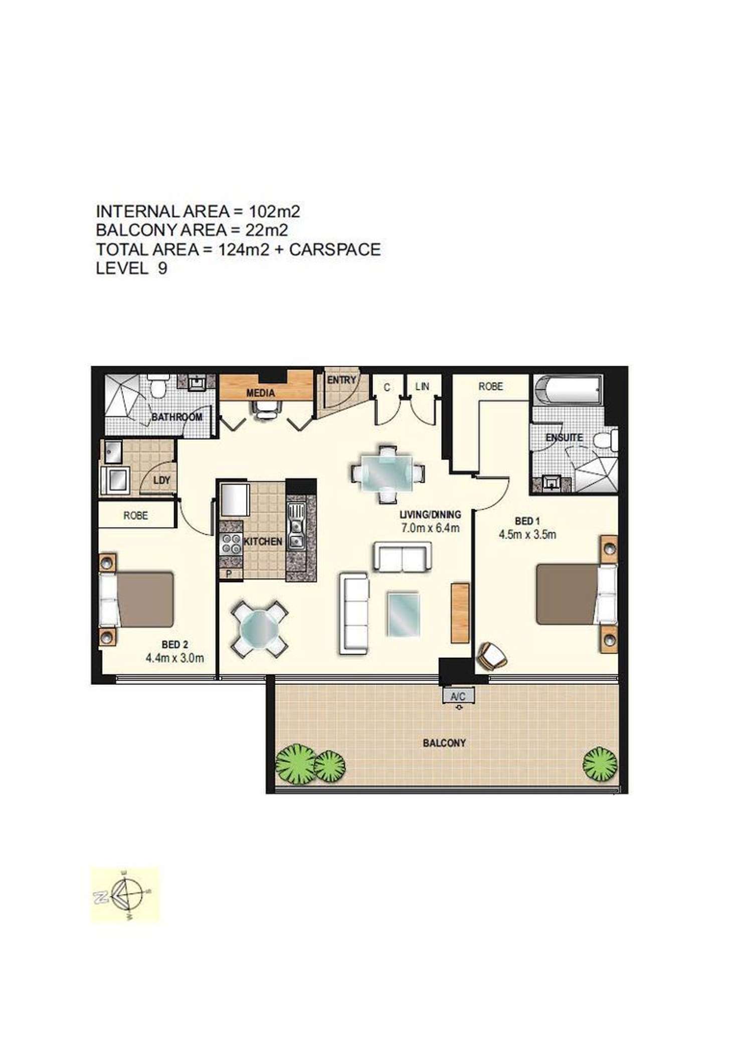 Floorplan of Homely apartment listing, 927/4 Marquet Street, Rhodes NSW 2138