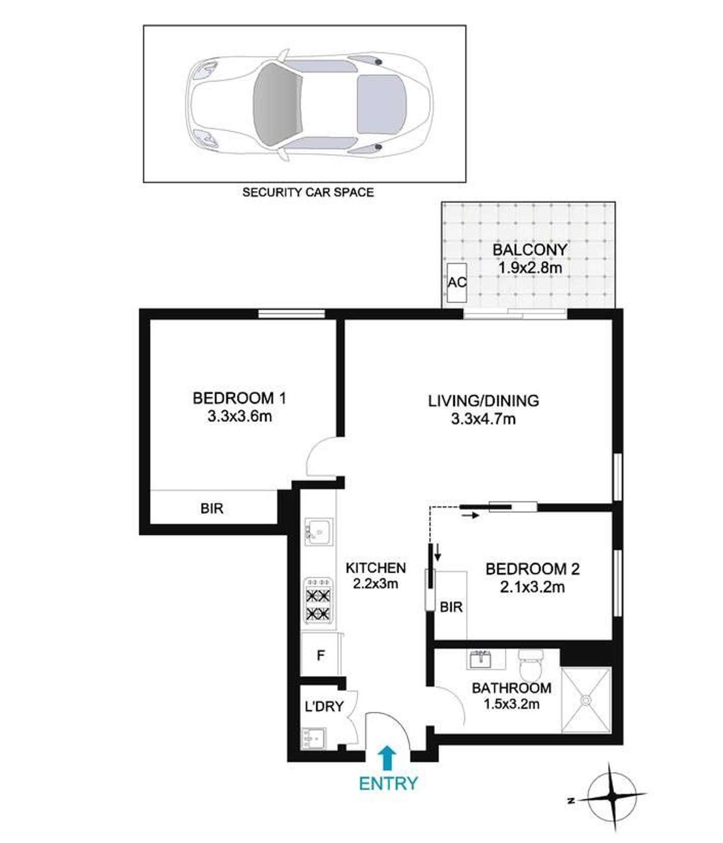 Floorplan of Homely apartment listing, G408/10-16 Marquet Street, Rhodes NSW 2138