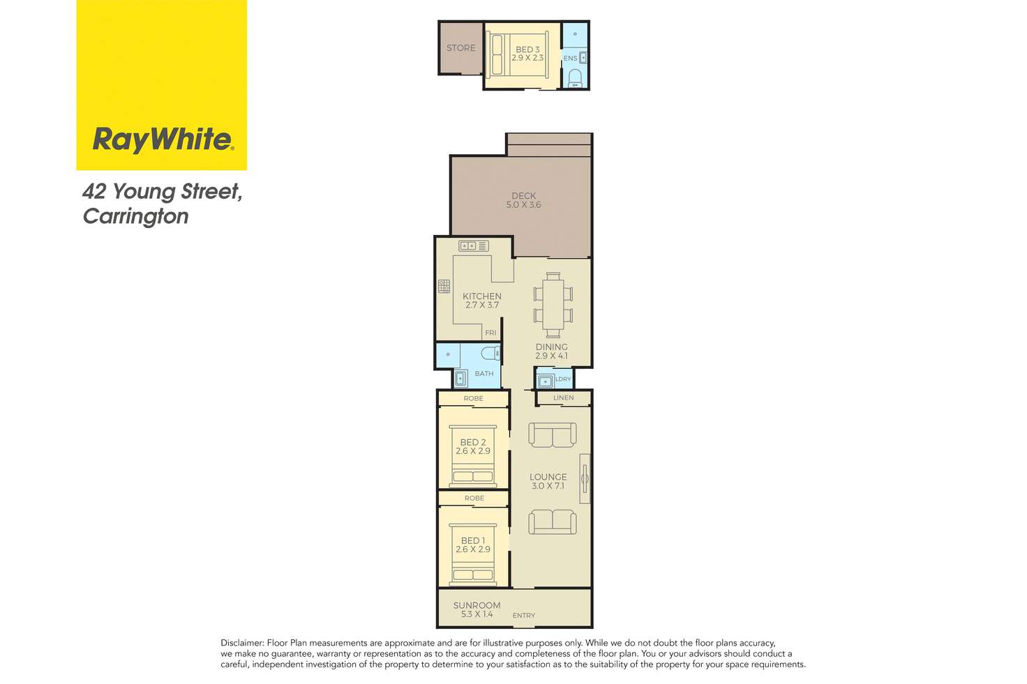 Floorplan of Homely house listing, 42 Young Street, Carrington NSW 2294