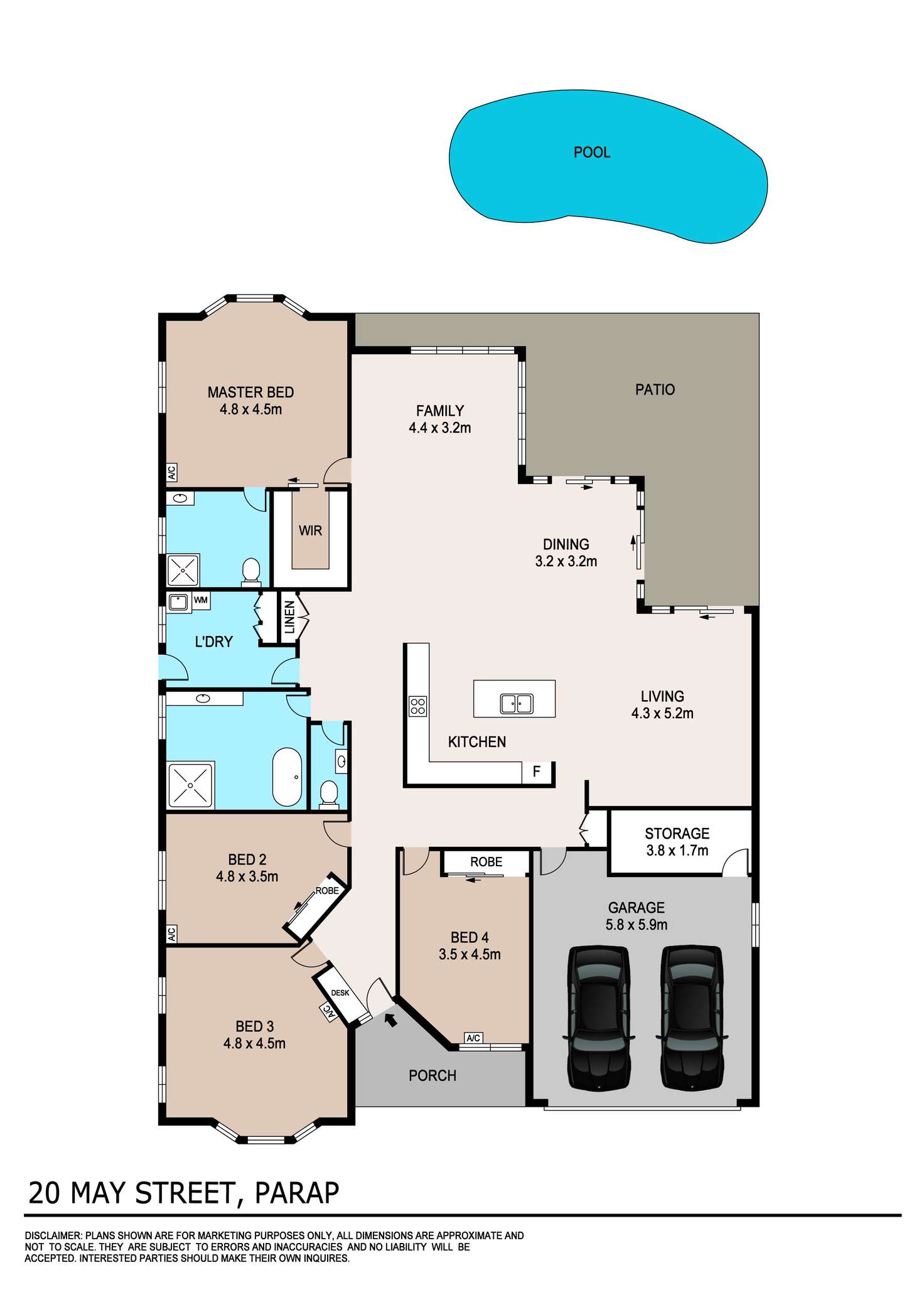 Floorplan of Homely house listing, 20 May Street, Parap NT 820