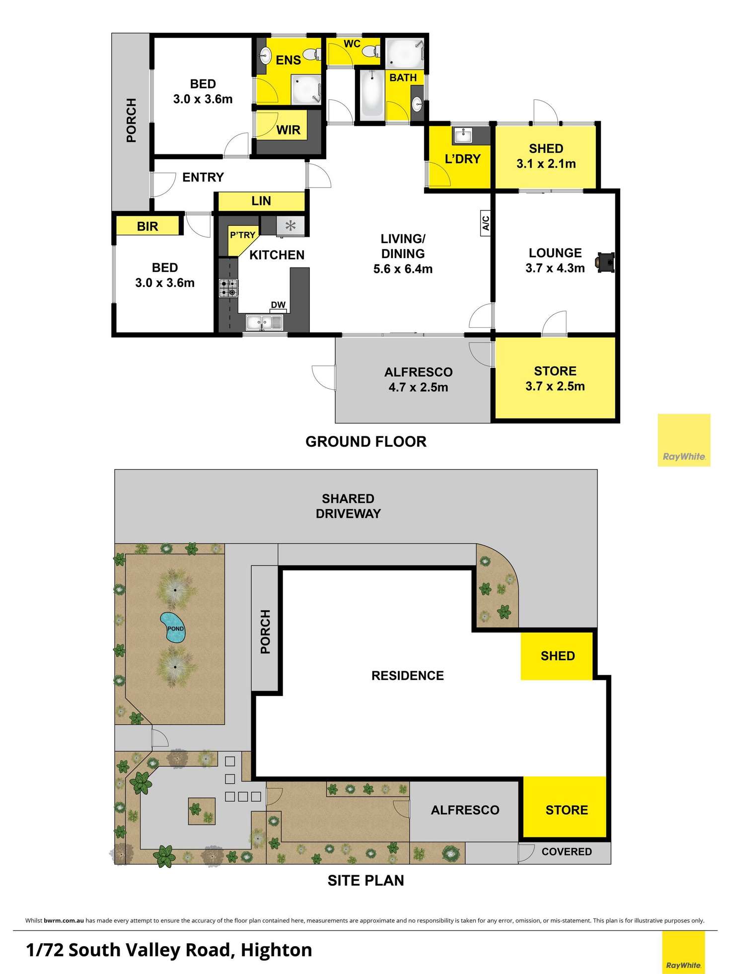 Floorplan of Homely house listing, 1/72 South Valley Road, Highton VIC 3216