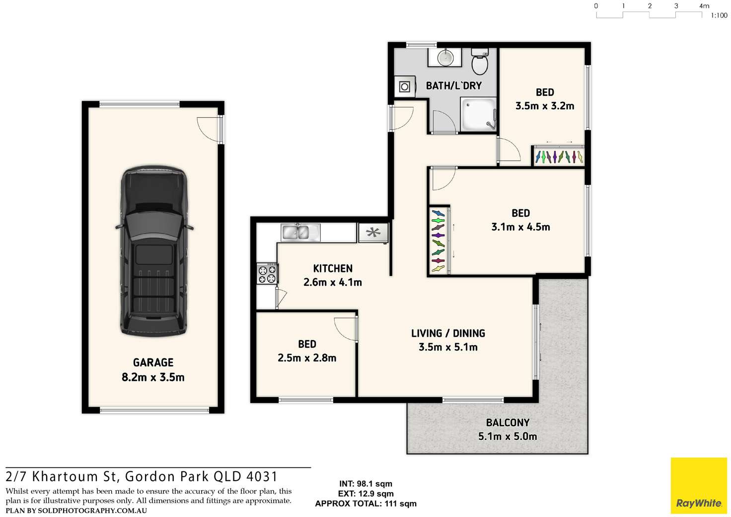 Floorplan of Homely unit listing, 2/7 Khartoum Street, Gordon Park QLD 4031