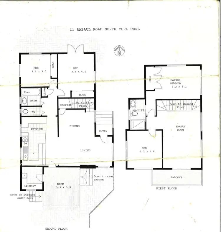 Floorplan of Homely house listing, 11 Rabaul Road, North Curl Curl NSW 2099