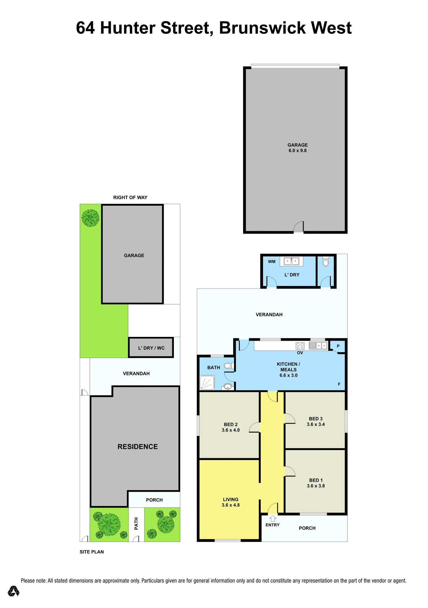 Floorplan of Homely house listing, 64 Hunter Street, Brunswick West VIC 3055