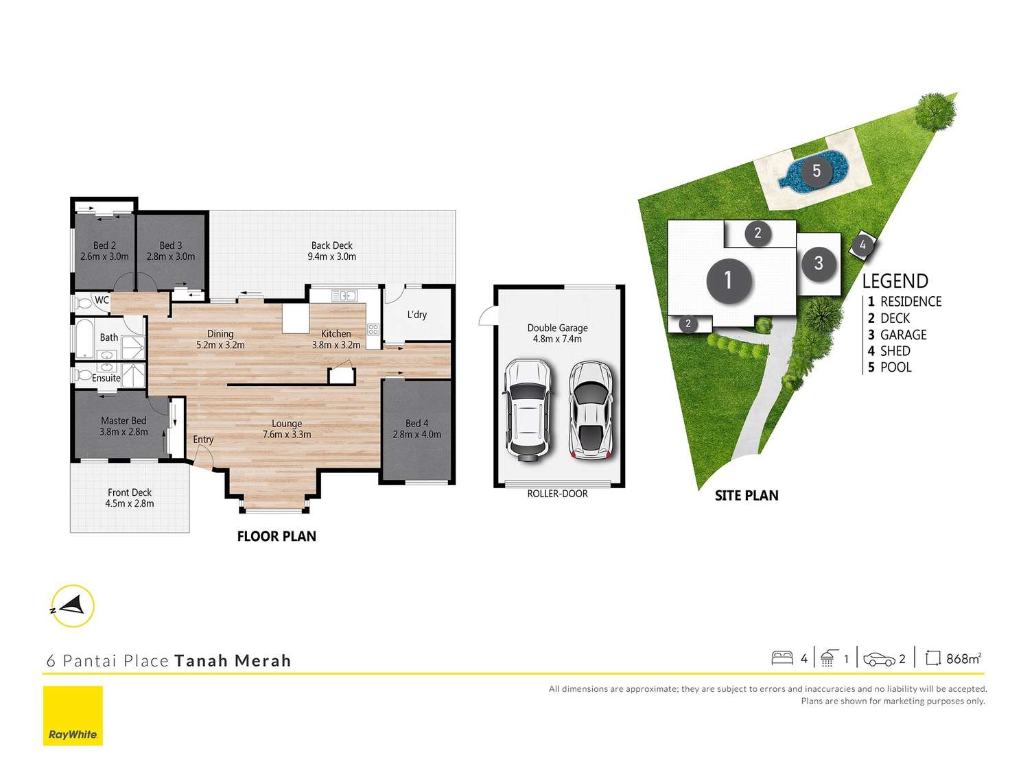 Floorplan of Homely house listing, 6 Pantai Place, Tanah Merah QLD 4128